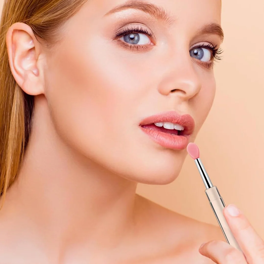 6pc Pennelli Morbidi per Labbra, Applicatori in Silicone, per labbra applicatori, per labbra per la cura delle labbra, Ideali per Rossetto e Cosmetici, Bacchette Riutilizzabili per Makeup Labbra