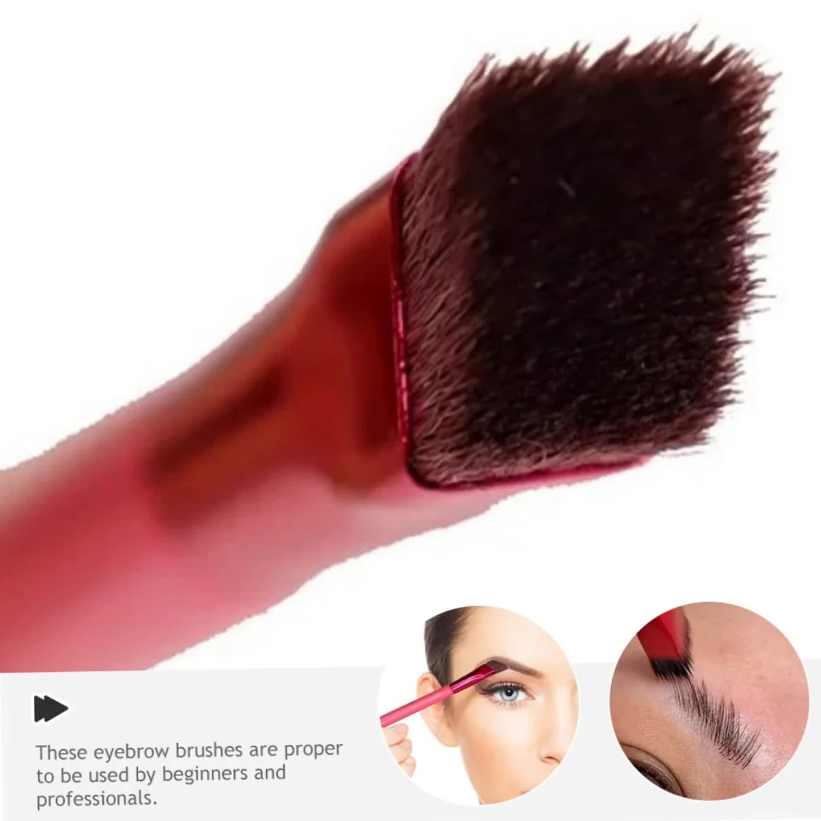 10 Pezzi Pennello Per Sopracciglia Pettine Per Sopracciglia Correttore Per Sopracciglia Sopracciglio Ad Angolo Pennello Per Eyeliner Mancare Trucco Pelliccia Sintetica