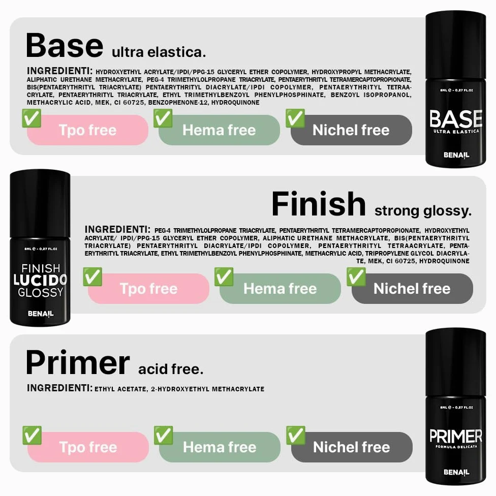 Kit Semipermanente Unghie Professionale, Kit Ricostruzione Unghie Gel Completo, Lampada Uv Led 48w, Smalto Unghie Primer, Base & Top Coat Semipermanente (Glitterati)