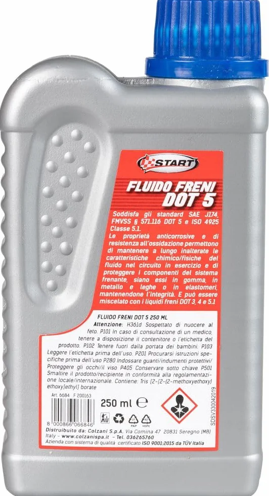 Liquido Freni DOT 5 Anticorrosivo 250ml