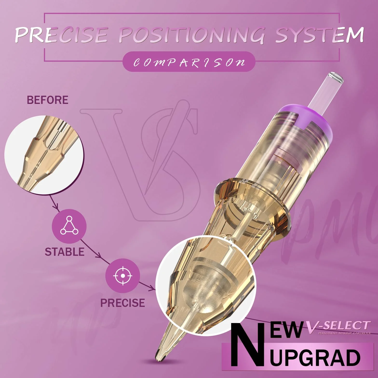 EZ TATTOO Aghi per Tatuaggi - 20pezzi #10 (1RL) Trucco Permanente SMP 0.30MM Round Liner Microblading Capelli Cuoio Capelluto per Macchina Tatuaggio -V SELECT