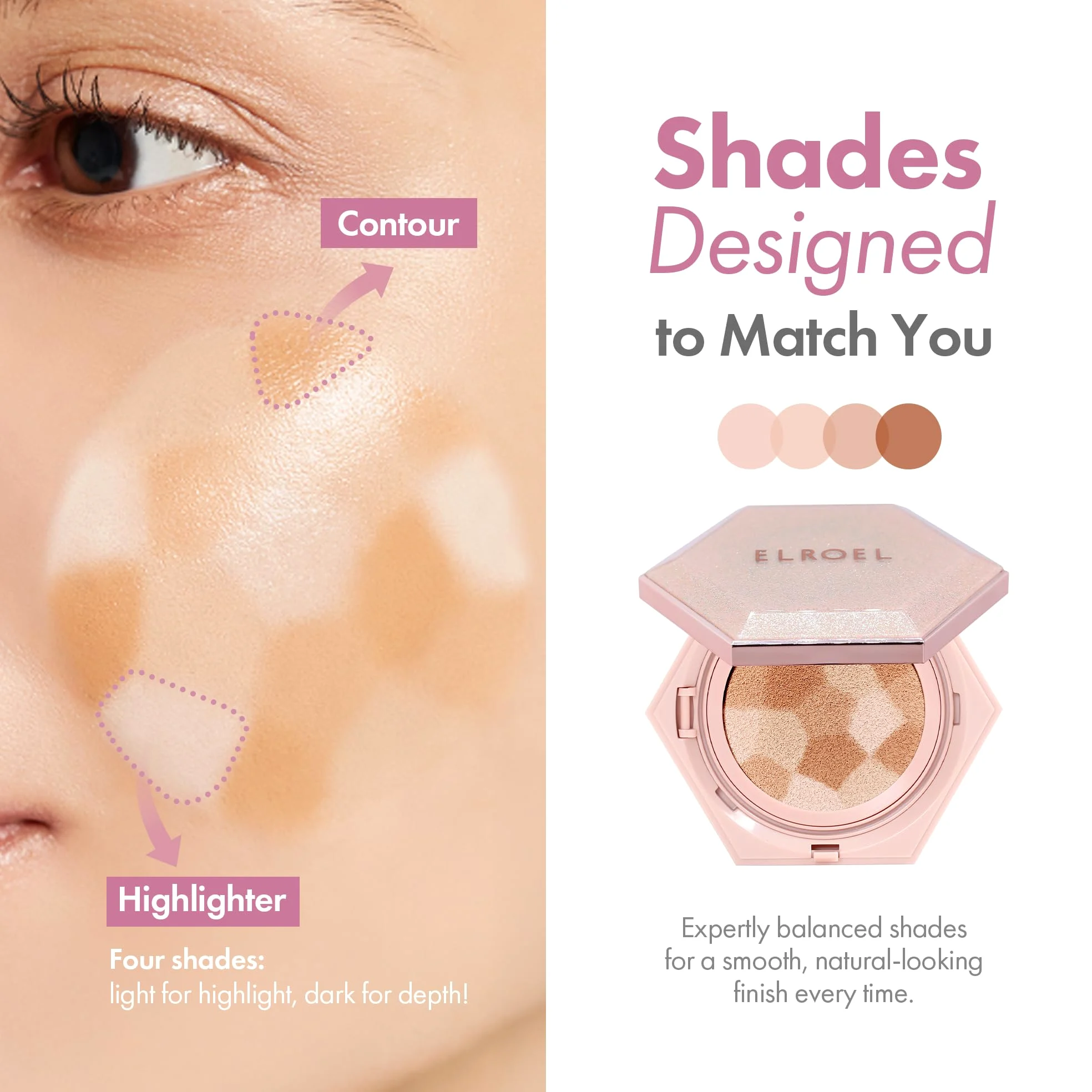 Elroel Fondotinta Cushion 25 Medium Beige SPF 50+ PA+++ 12,5 g | SPF 50+, PA+++