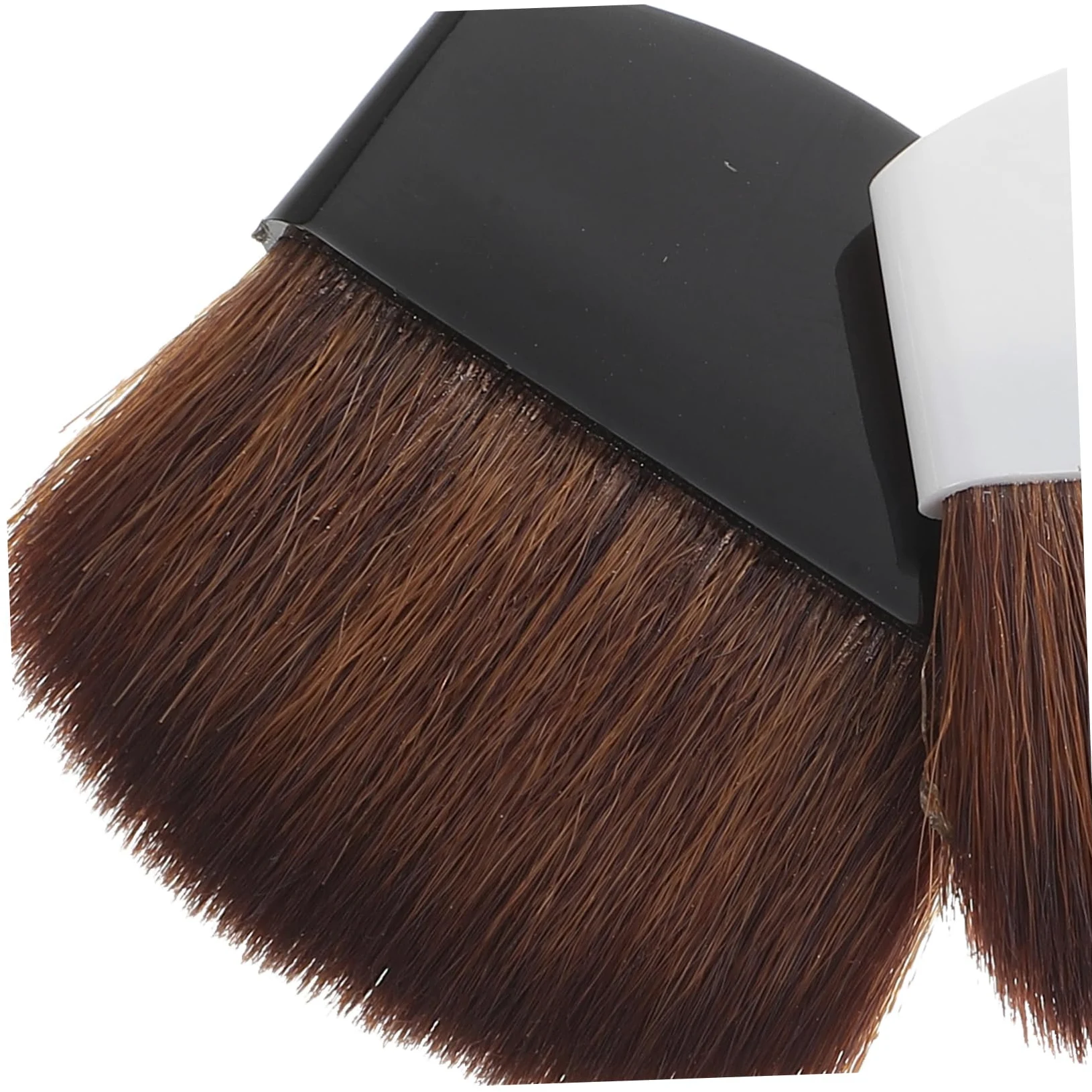 Veemoon Set 2 Pennelli Blush Professionali Piatti, Spazzole Dense in Plastica e Setole di Cavallo, Portatili per Fondotinta e Applicazioni Quotidiane