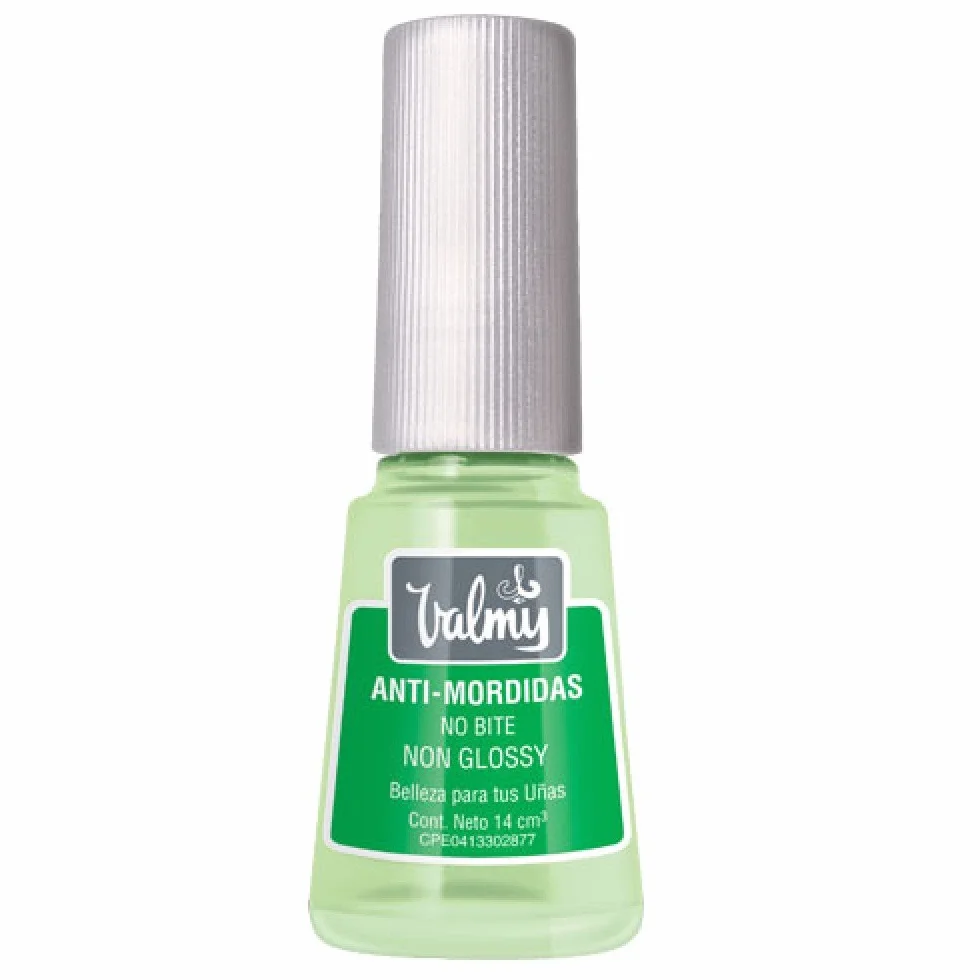 Valmy, Smalto per Non Mangiare le Unghie, Contrasta l'Onicofagia e Rafforza le Unghie, Finitura Trasparente Non Lucida, Asciugatura Rapida, 14ml