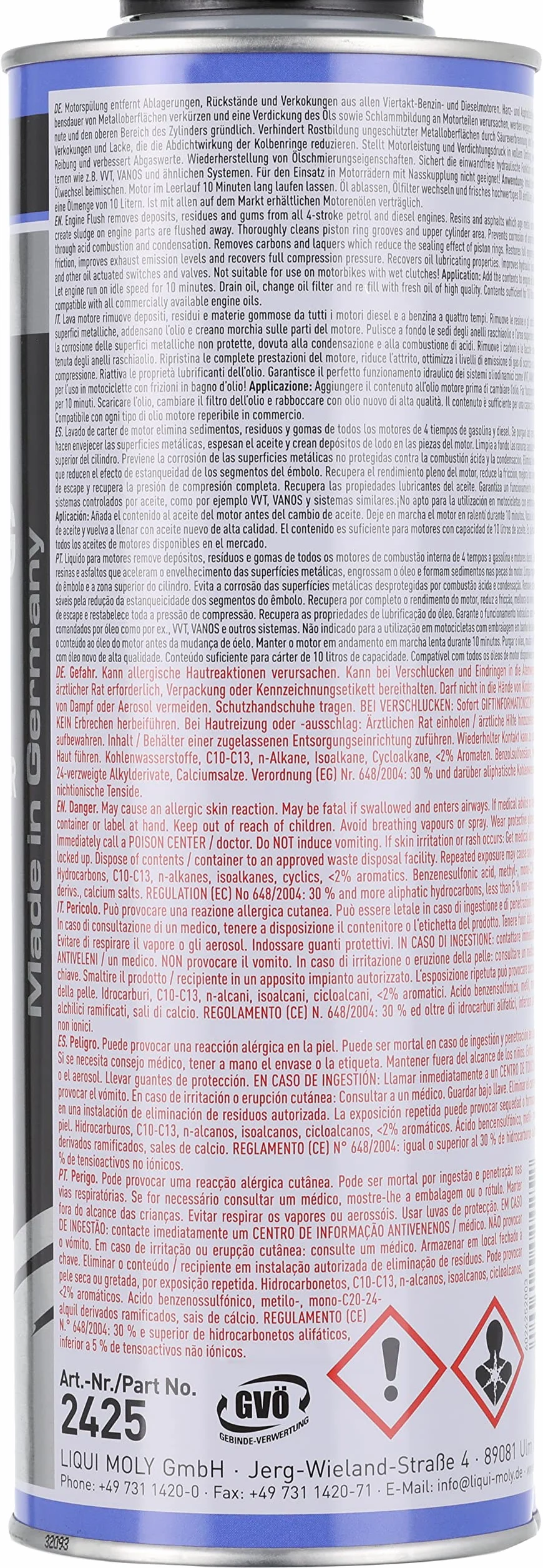 Liqui Moly PRO-Line Lava Motore 1 L Additivo all'olio