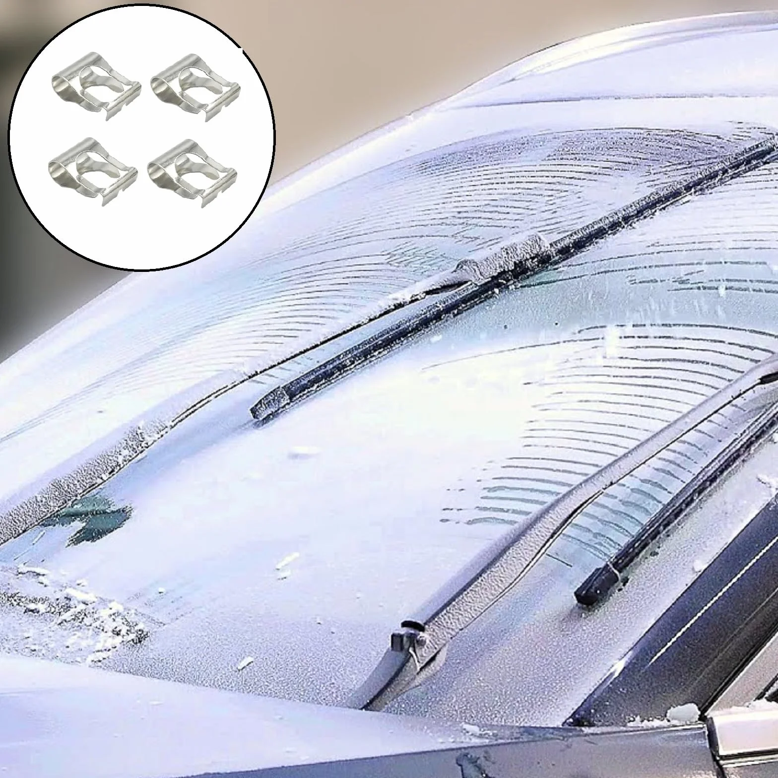 Kit Clip Riparazione Bracci Tergicristallo 4 Pezzi per Auto