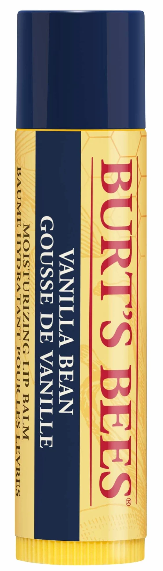 Burt's Bees Balsamo Labbra Vaniglia Idratante Cera d'Api Vitamina E Naturale 4.25 g