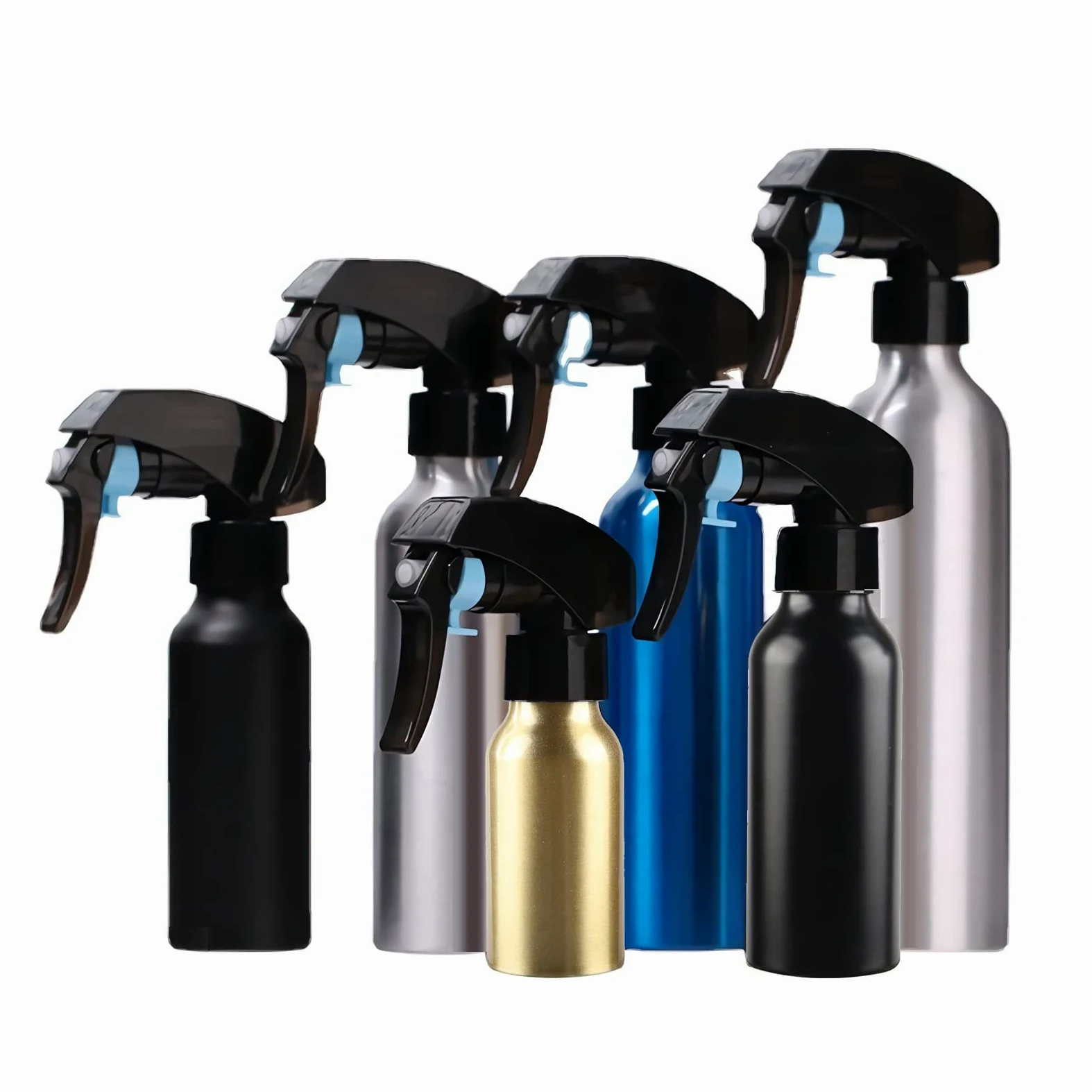 24 Pezzi 30 ml Bottiglie Spray Oro Vuote in Alluminio con Pompa Nera Fine Nebbia Flacone Spray per Giardinaggio, Piante, Fiori, Parrucchiere, Cosmetico, Viaggiare