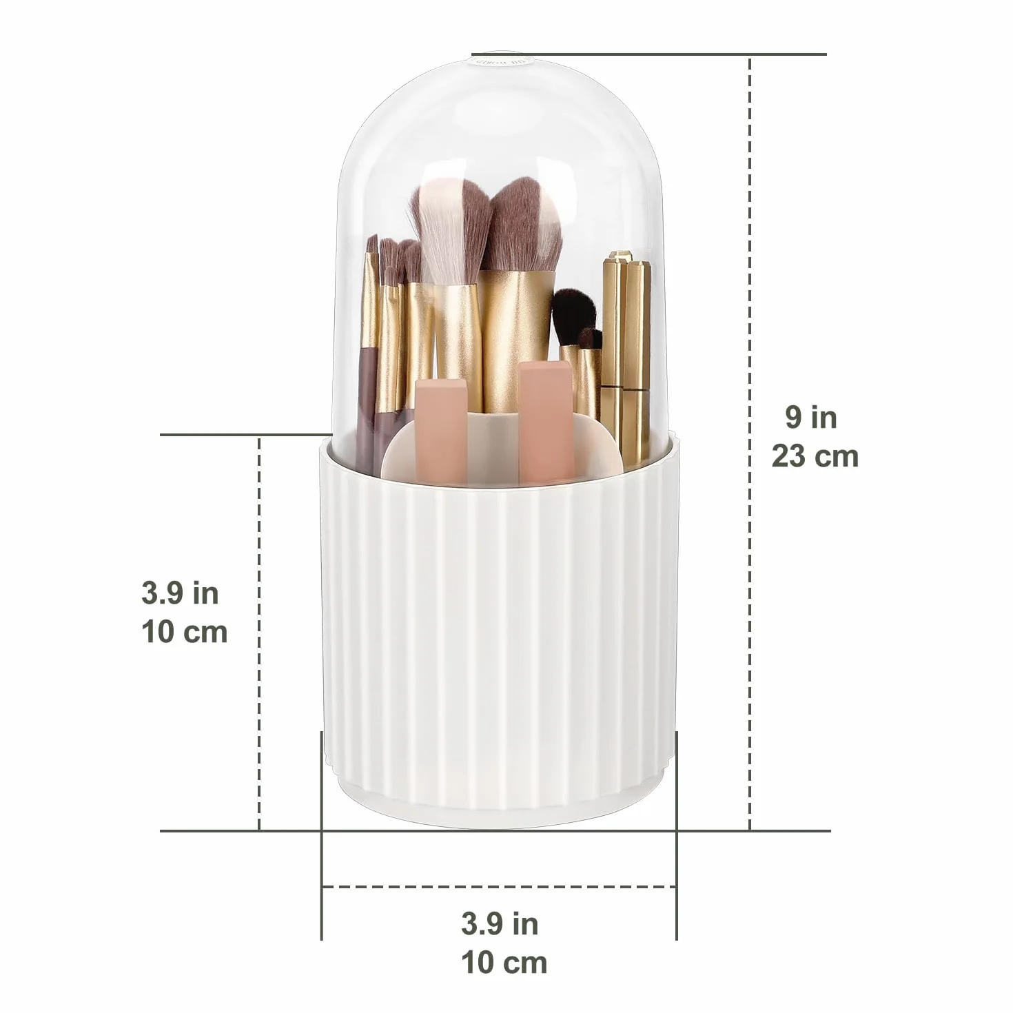 JessLab Trucco Pennello Titolare Organizzatore 360 Gradi Rotabile Cosmetici Stoccaggio Cassetto Bagno