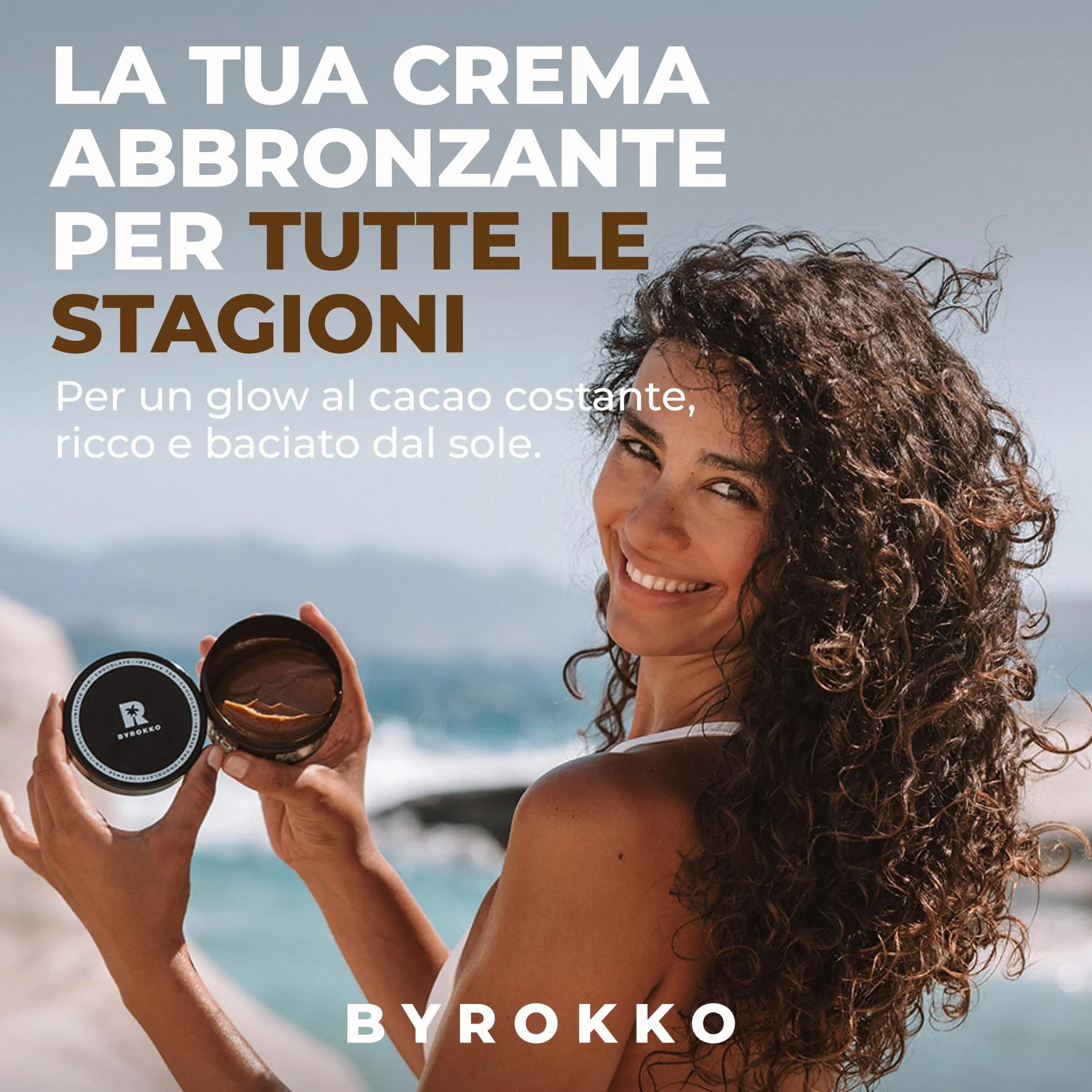 BYROKKO Shine Brown Crema Acceleratore Abbronzante Al Cioccolato 200 ml