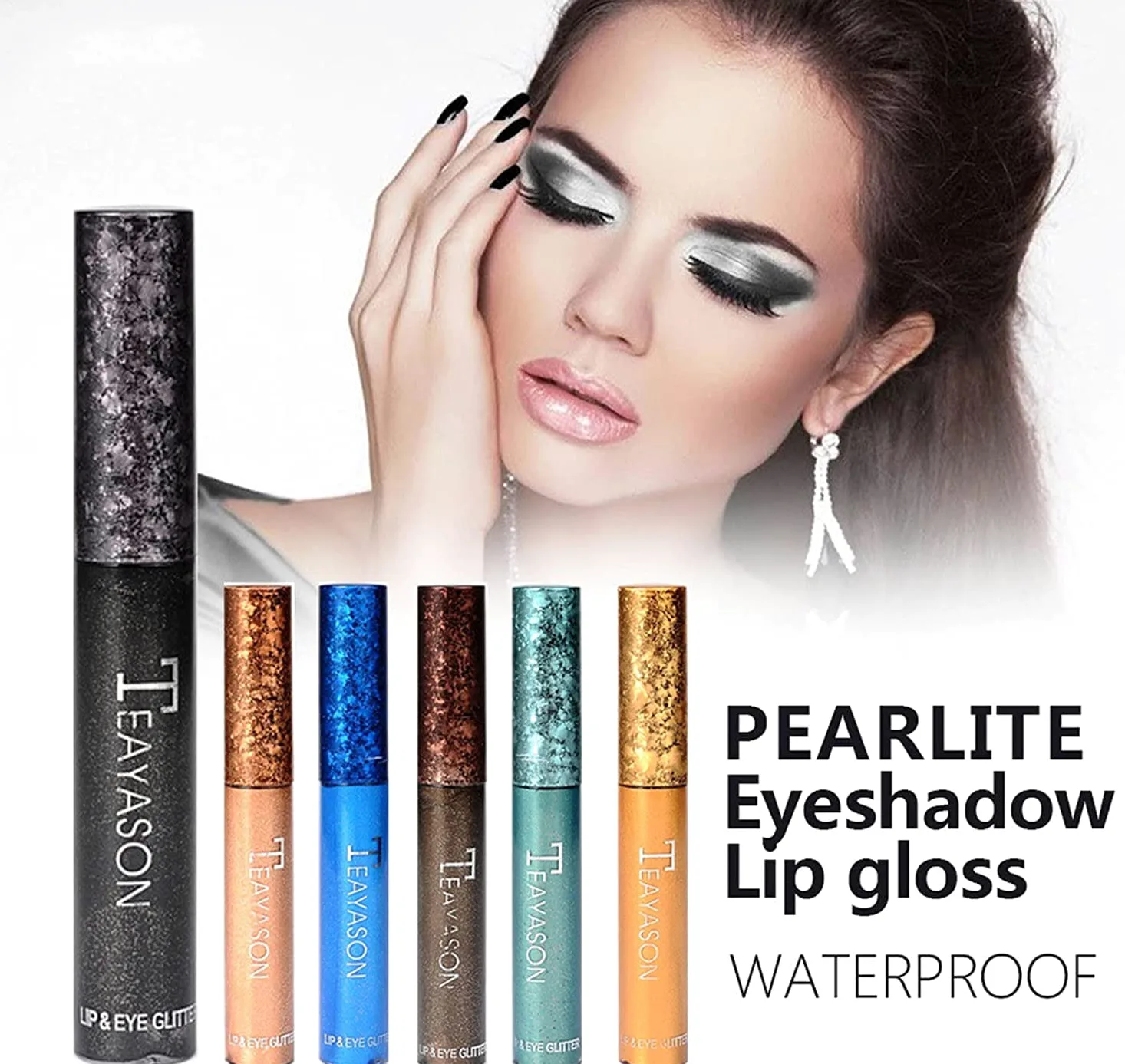 11 Colori Liquido Glitter Set di ombretto Set, Shimmer Metallic Eyeshadow Effetto a Lunga Durata Effetto duraturo Acqua Punto di Ombra a Prova di Acqua Lucida (Color : 11color)