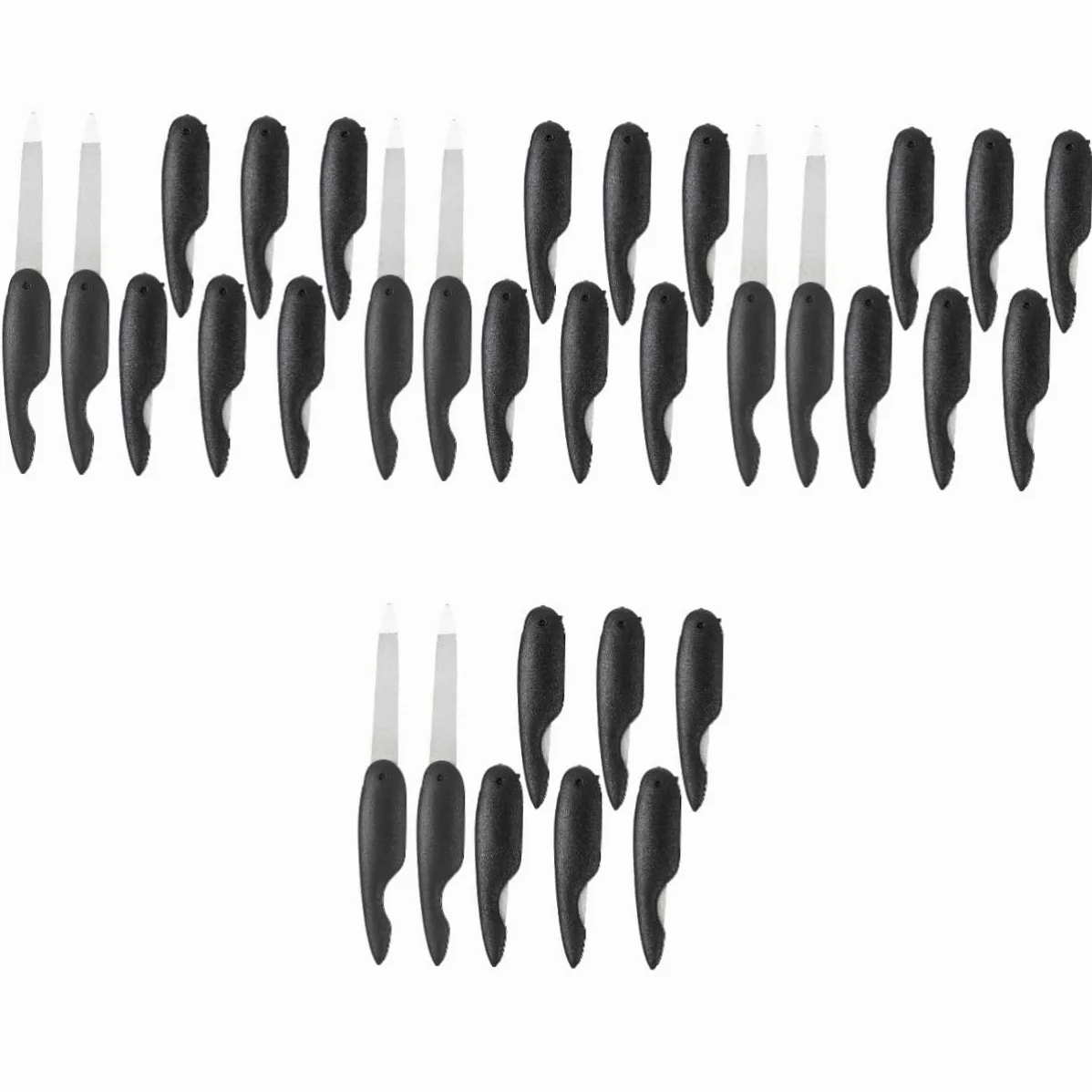 Mikinona 32 Pz lima per unghie pieghevole lime per unghie lime per tagliare le ie lima per ie professionale ia piccoli tamponi per ie tagliare la lima per ie AbS Black