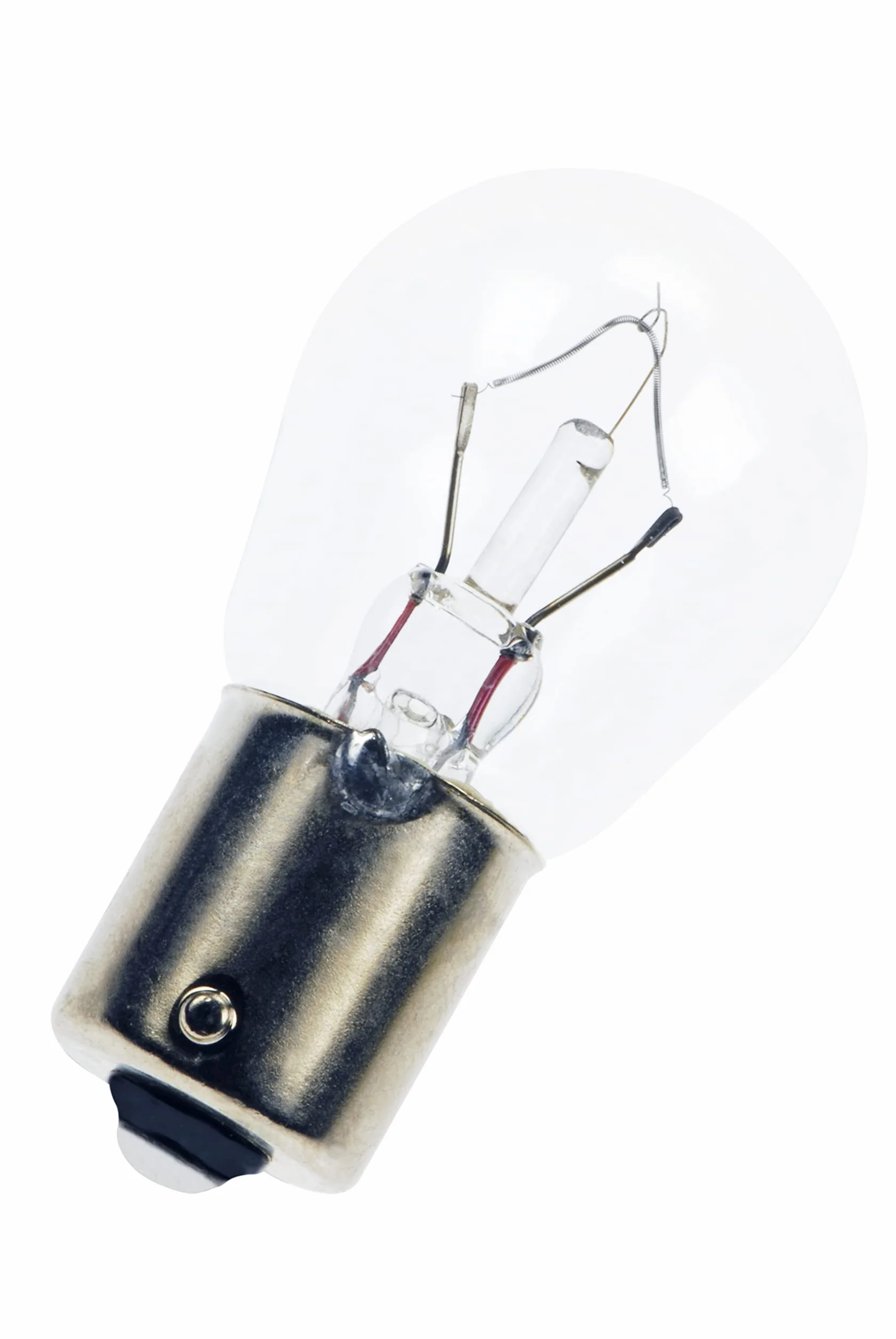 Lampadina 6V 15W BA15S Bianca Coda Stop Auto Sfera Luce Freno Esterno Posteriore