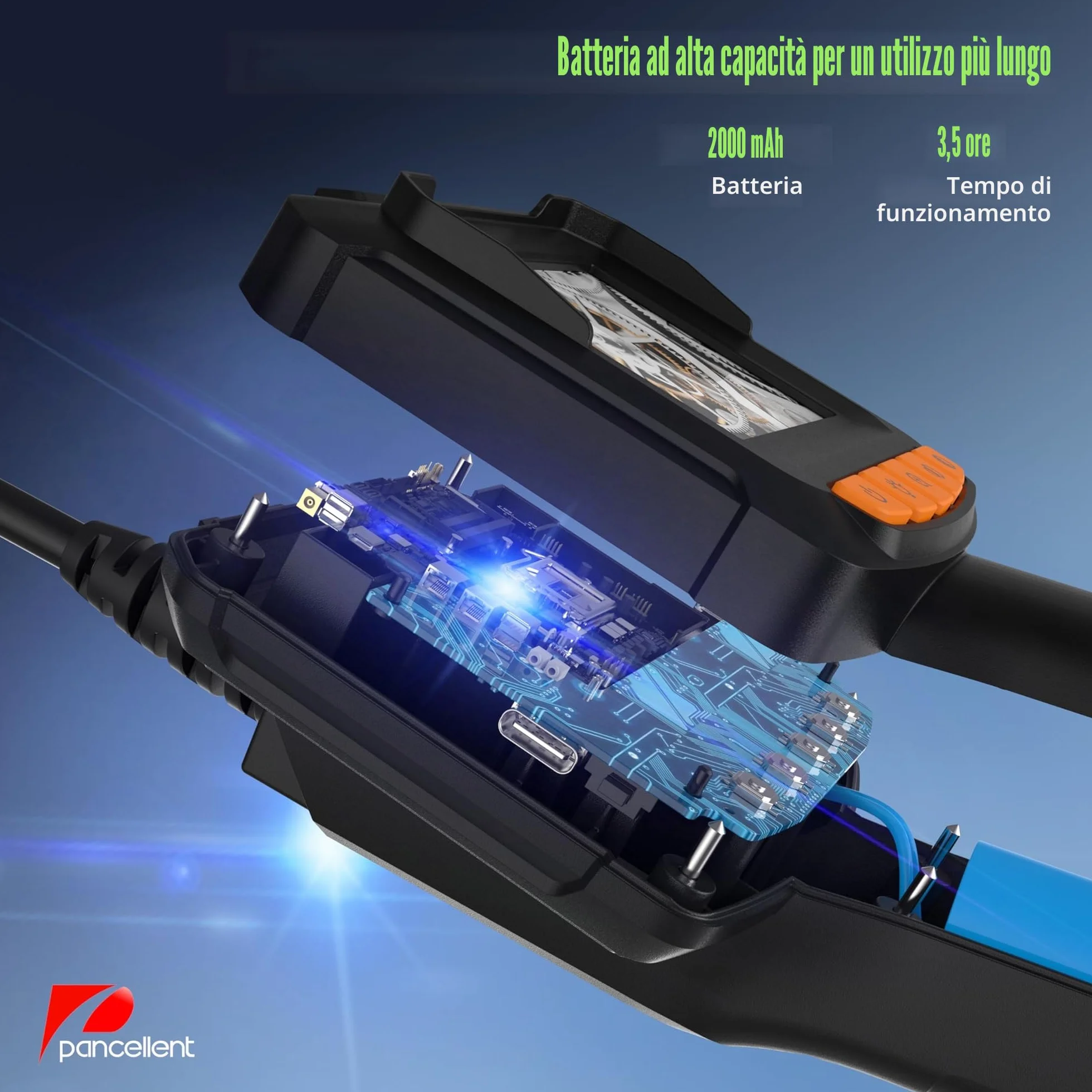 Telecamera Endoscopica 1920P HD con Display, Periscopio Industriale Impermeabile 5M con 8 LED