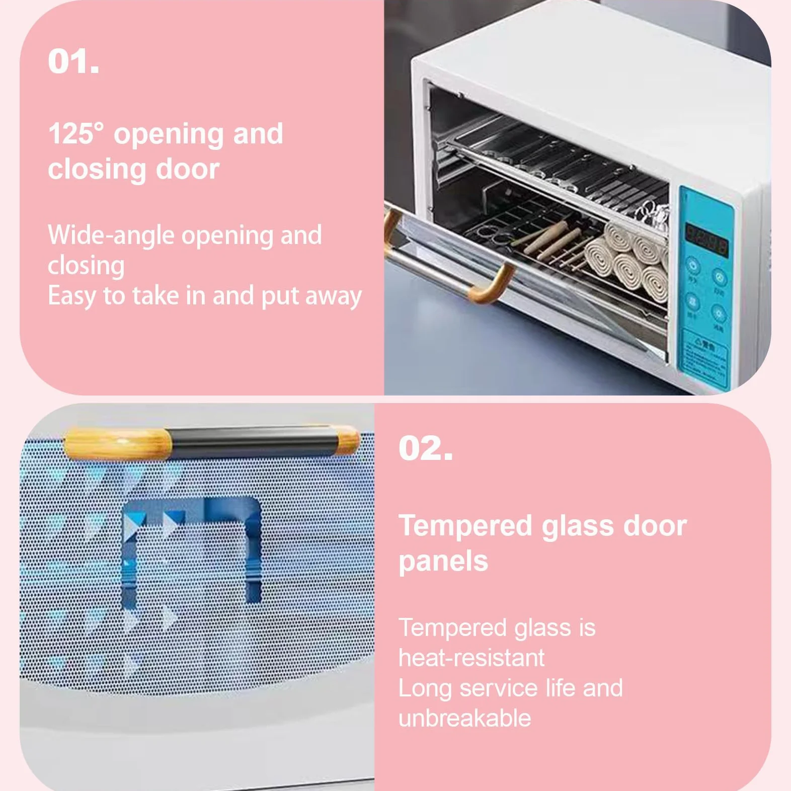 Sterilizzatore UV 24L ad alta capacità per la disinfezione, vassoio a 2 livelli, pulizia a 360° per strumenti per unghie, manicure, barbieri, spa, uso domestico, armadio per le pulizie