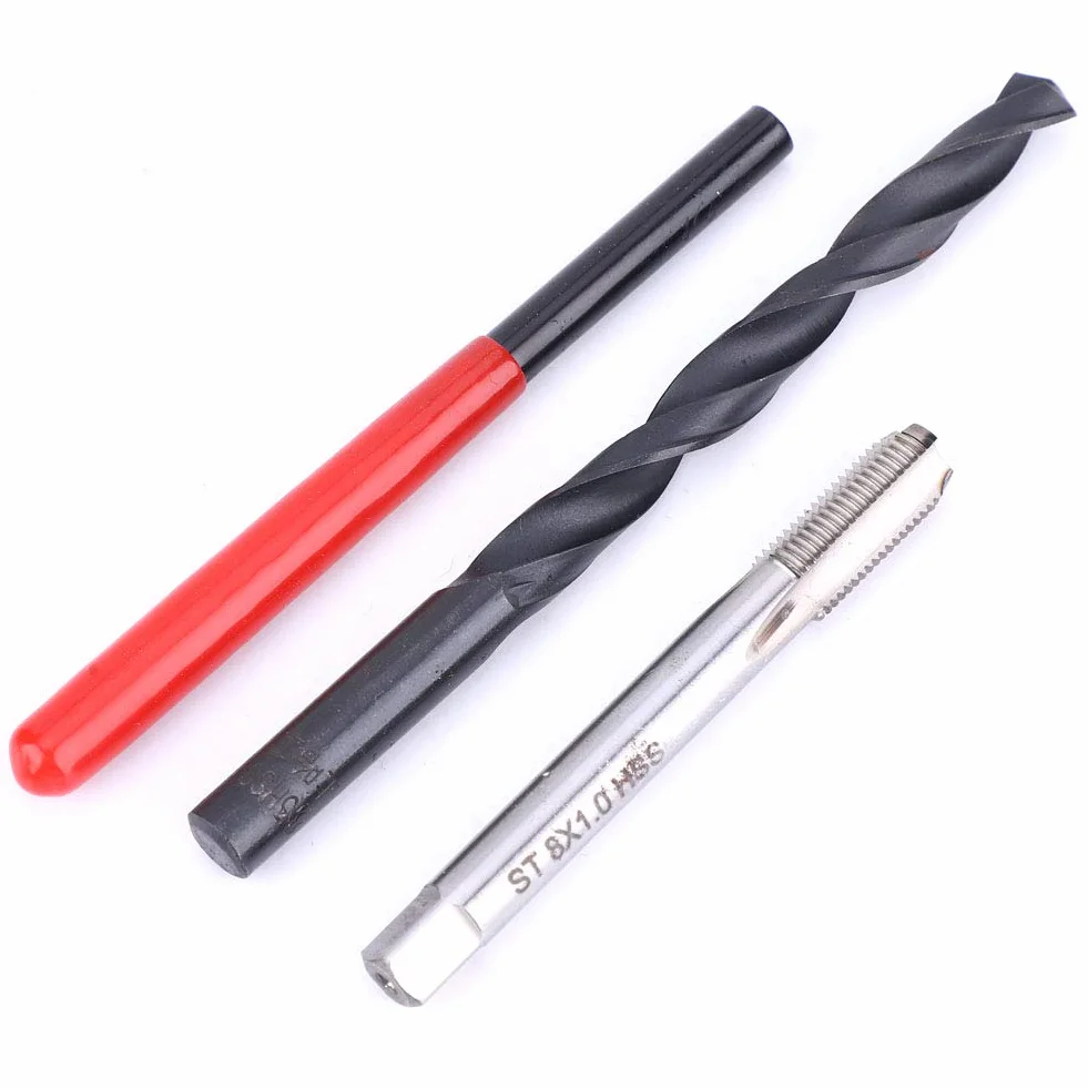 Kit Riparazione Filettatura M8x1 Acciaio Inossidabile 20 Pezzi Inserti Filettati