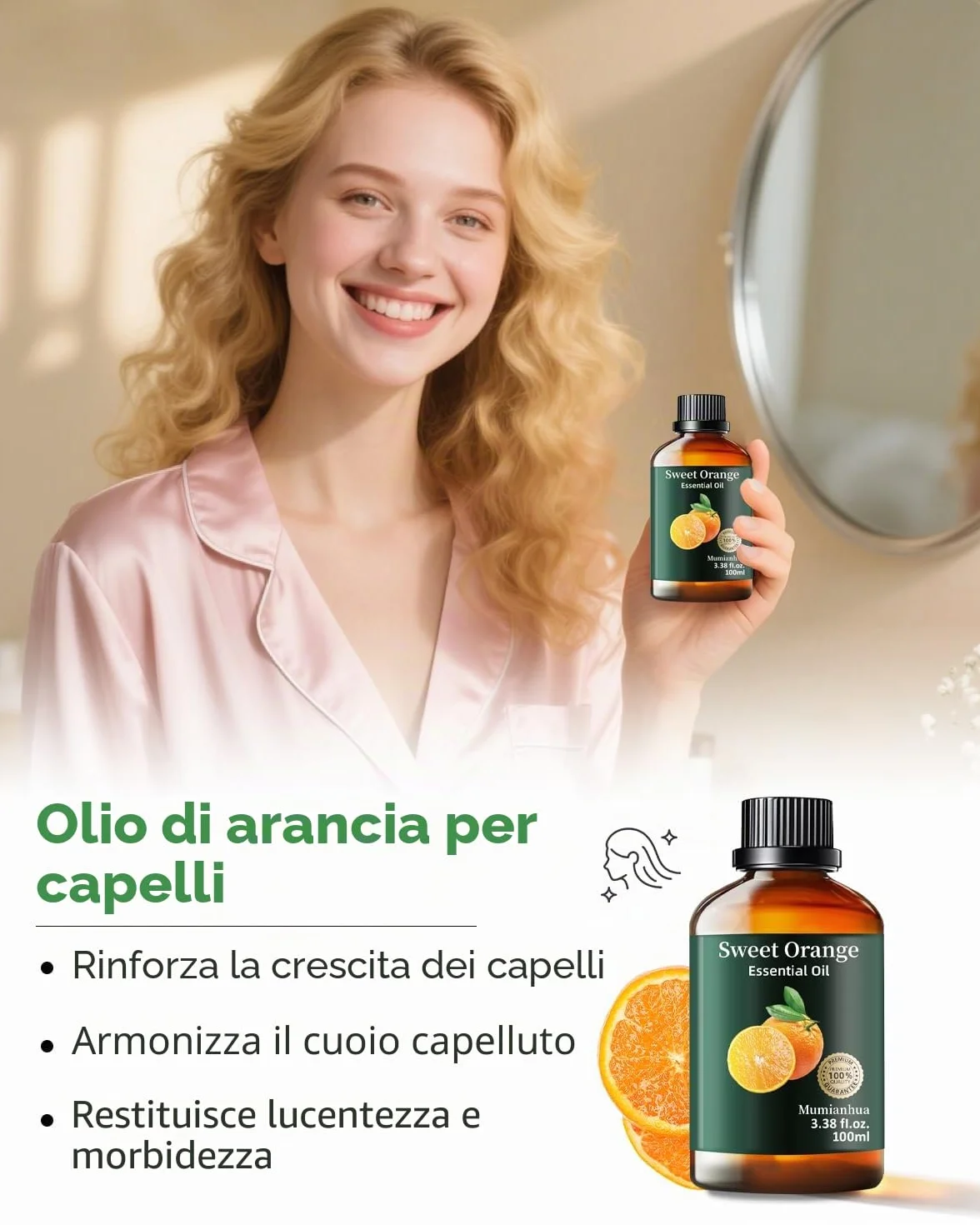 Olio Essenziale di Vaniglia Puro Naturale 100ml per Diffusori, Aromaterapia, Cura della Pelle, Candele e Saponi