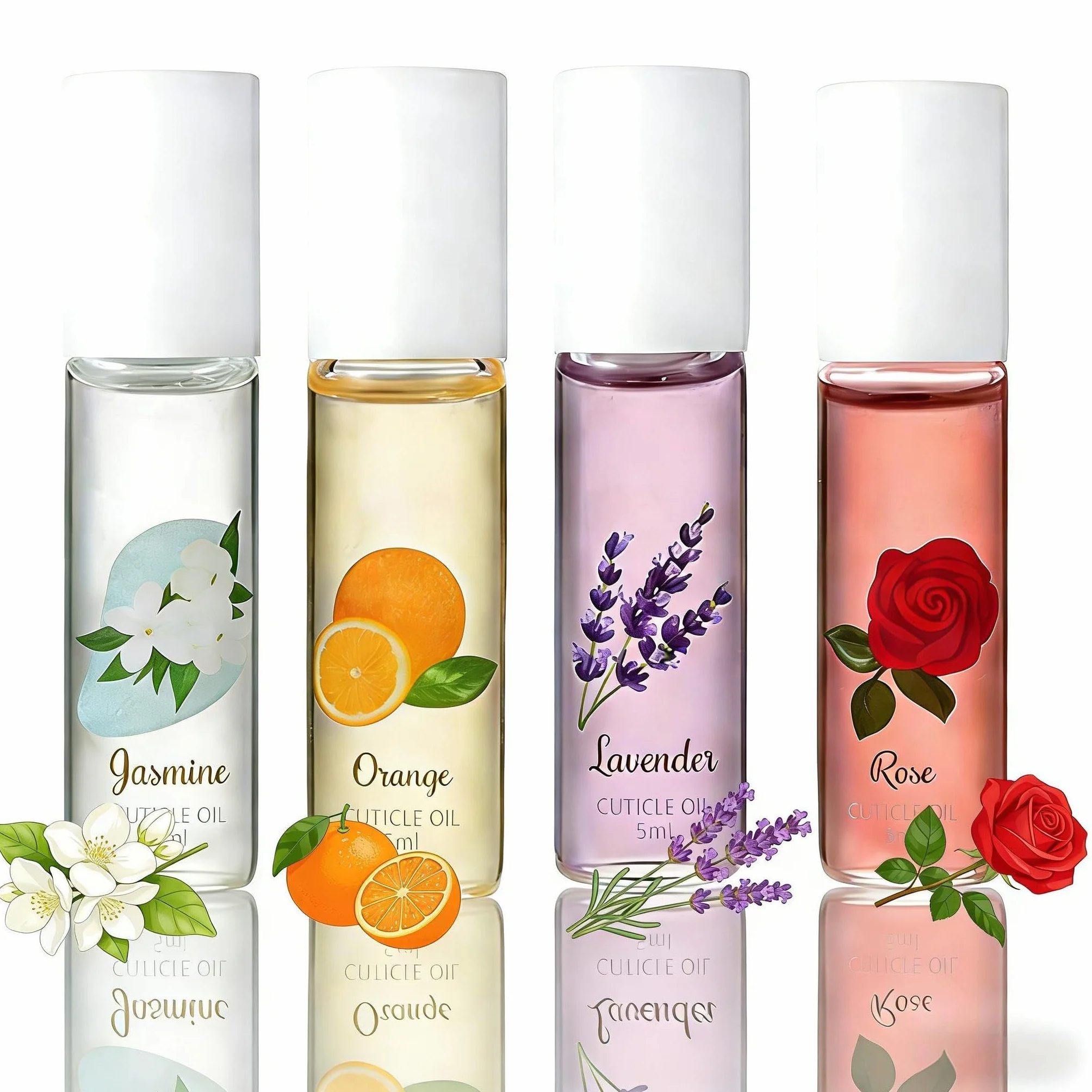 Nail Oil Per Unghie E Cuticole, 4pc Cuticole-per Olio-unghie Per La Cura E Il Rinforzo Delle Roll On Treatment Per-unghie Danneggiate Olio-per-cuticole Delle Mani E Dei Piedi