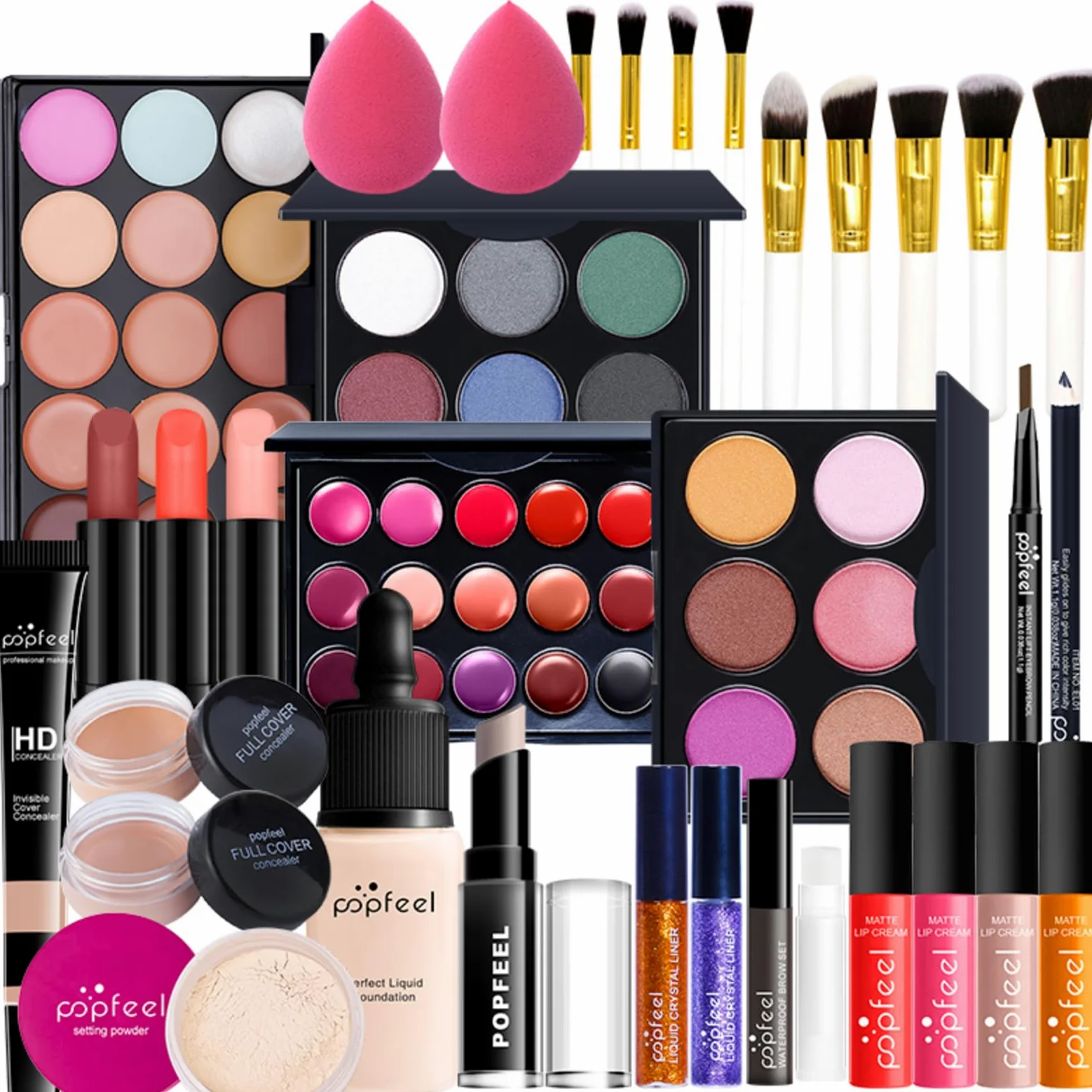 Trousse Trucchi Donna, Kit Trucco Tutto in Uno Palette Cosmetica, Make Up Completo con Ombretti Rossetto Correttore Kit Cosmetici per Donne Ragazze Regalo di Natale