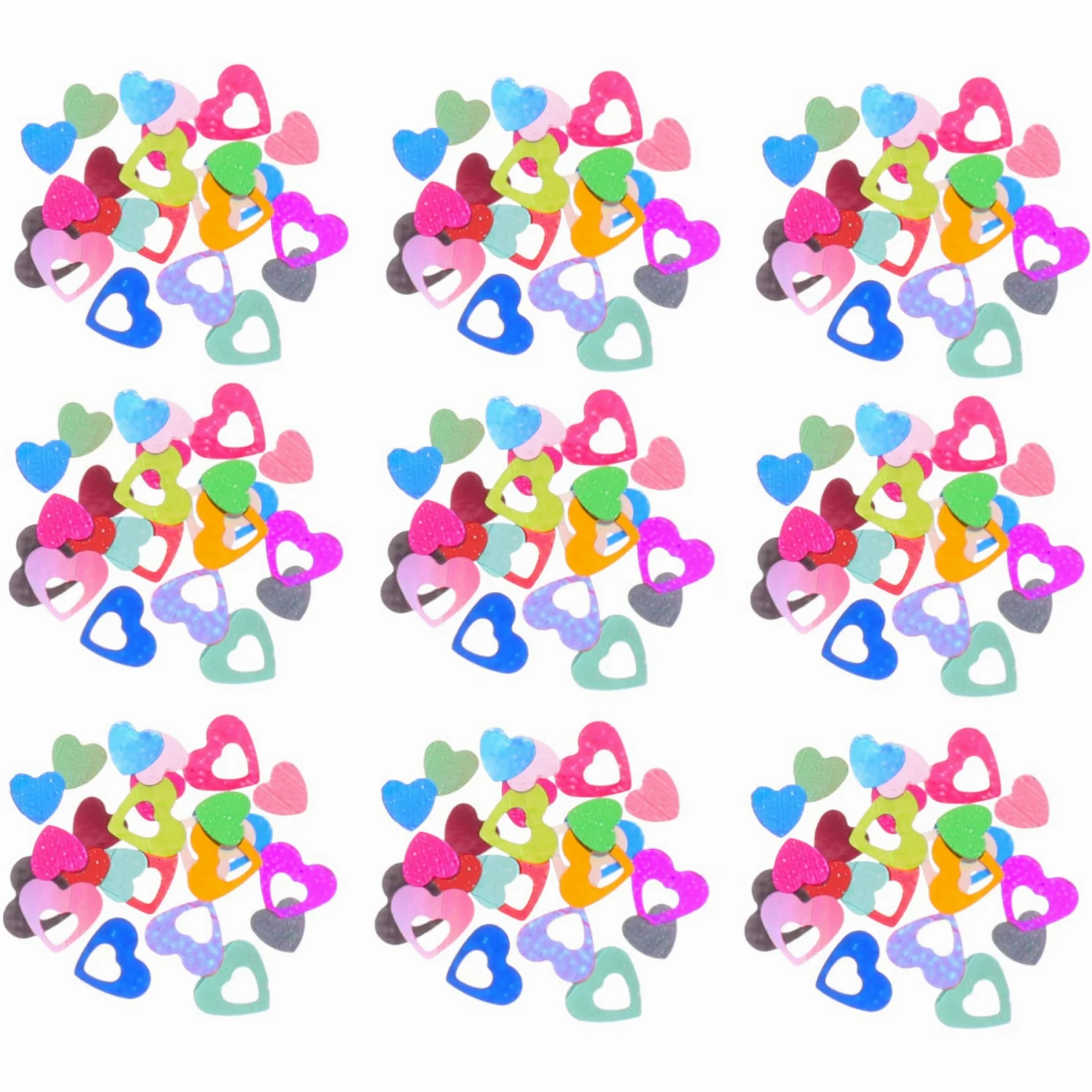 FOMIYES 4 Set Di Paillettes Per Unghie A Forma Di Cuore Glitter Per Unghie Forniture Per Nail Art Per Donne 2 Scatole*4