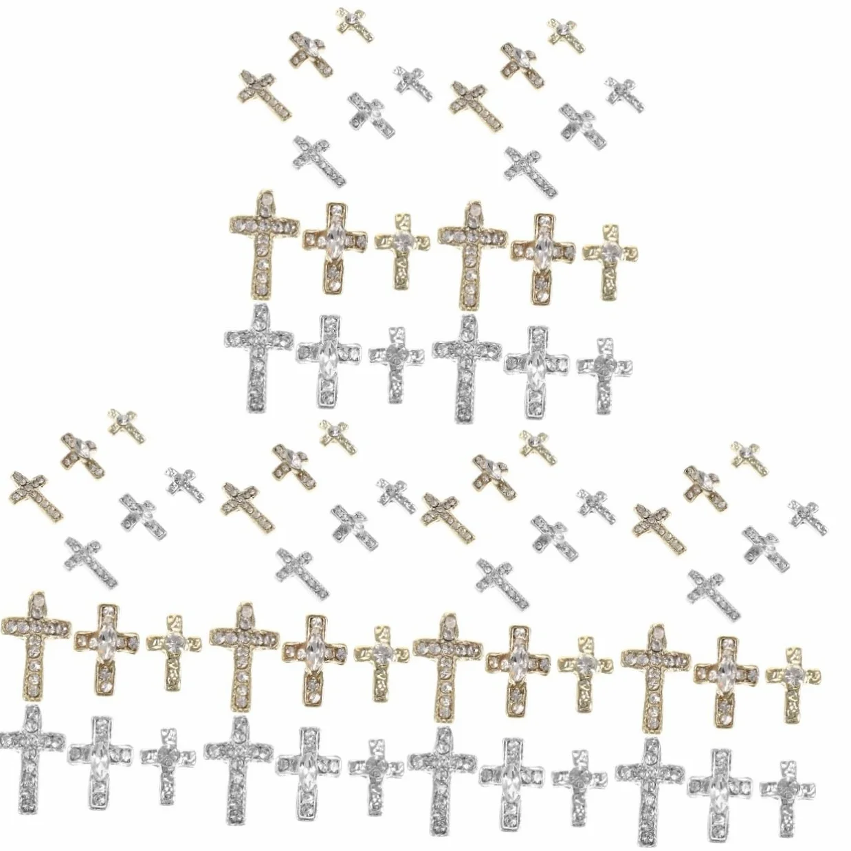 VALICLUD 3 Set Gioielli in Lega Strass Ciondoli Per Unghie Alla Moda Graziosi Ciondoli Per Unghie Per Gioielli Alla Rinfusa Per ie Kawaii Lega Di Zinco 60 Pezzi*3