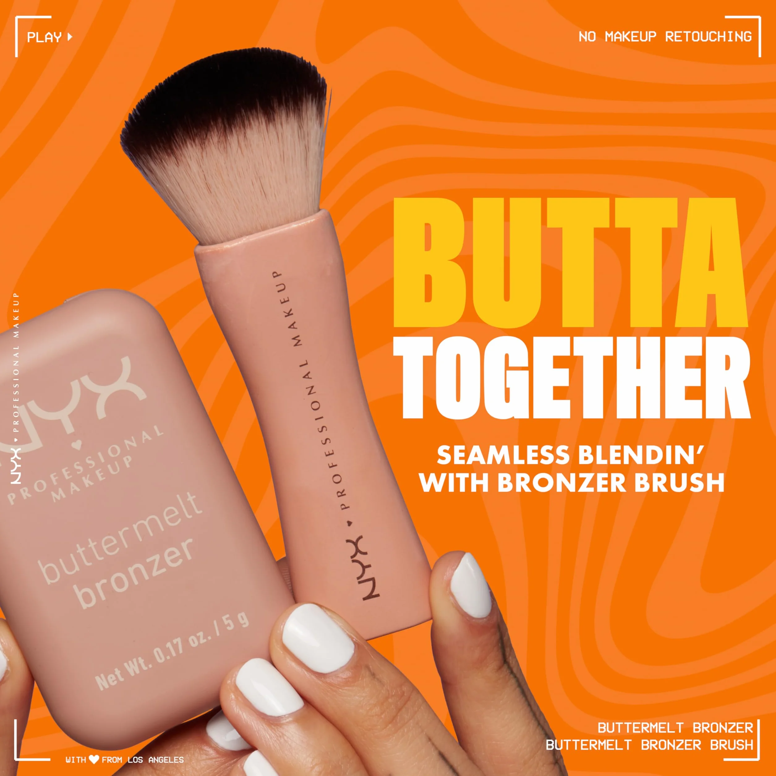 NYX Professional Makeup Bronzer, Per un Look Abbronzato e Luminoso, Tenuta fino a 12h, Resiste alle Sbavature, No Transfer, Buttermelt, Tonalità: Butta Me Up, 5 g