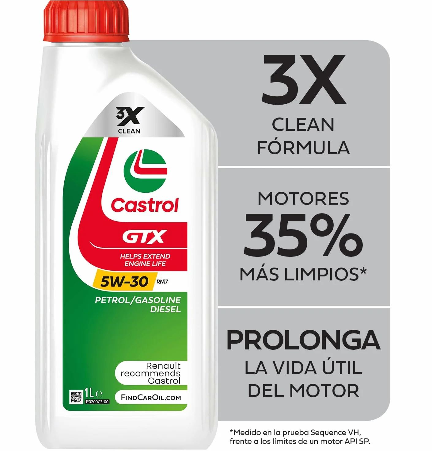 CASTROL Olio motore GTX 5W-30 sintetico 1 L per MERCEDES-BENZ VITO W447, CITAN, Classe X