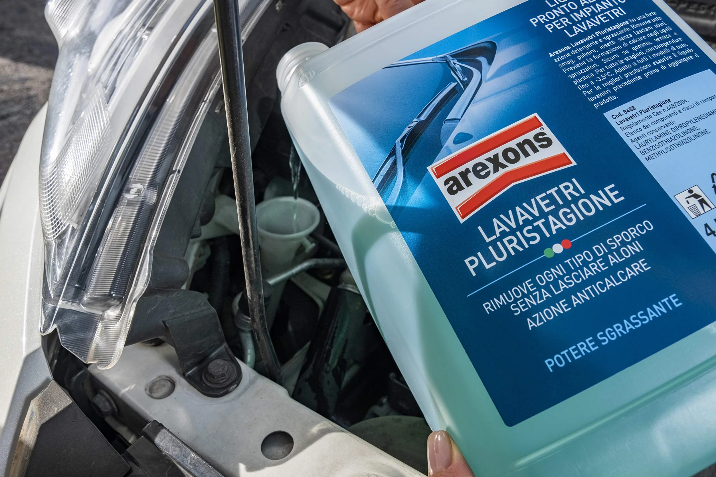 AREXONS LAVAVETRI PLURISTAGIONE -3.5 °C Liquido lavavetri auto 4.5 l pronto all'uso detergente vetri sgrassante anticalcare