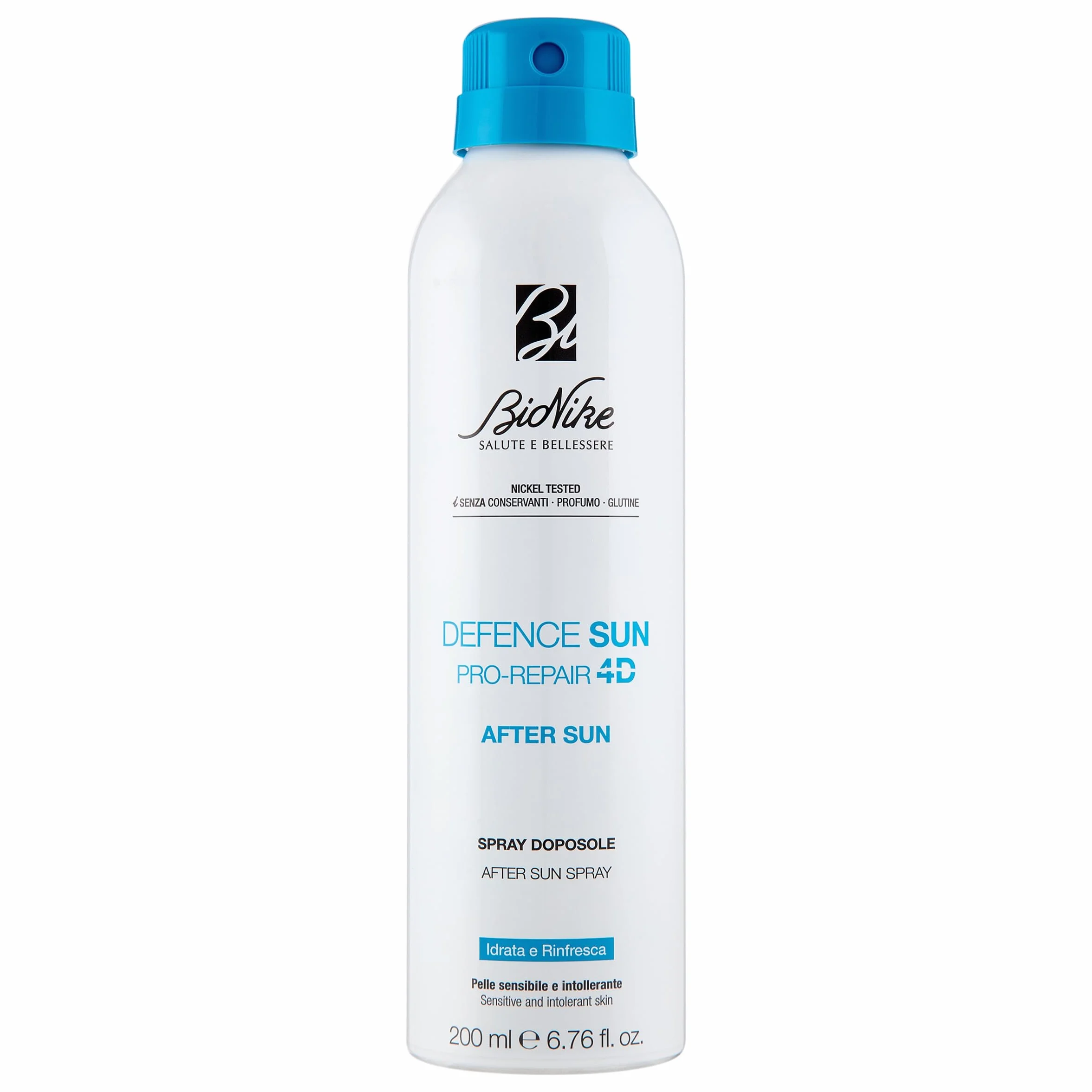 BioNike Defence Sun - Doposole Spray Corpo per Pelli Sensibili e Intolleranti, Idrata e Rinfresca, Azione Riparatrice e Antiossidante, Riduce Rossore e Irritazione, 200 ml