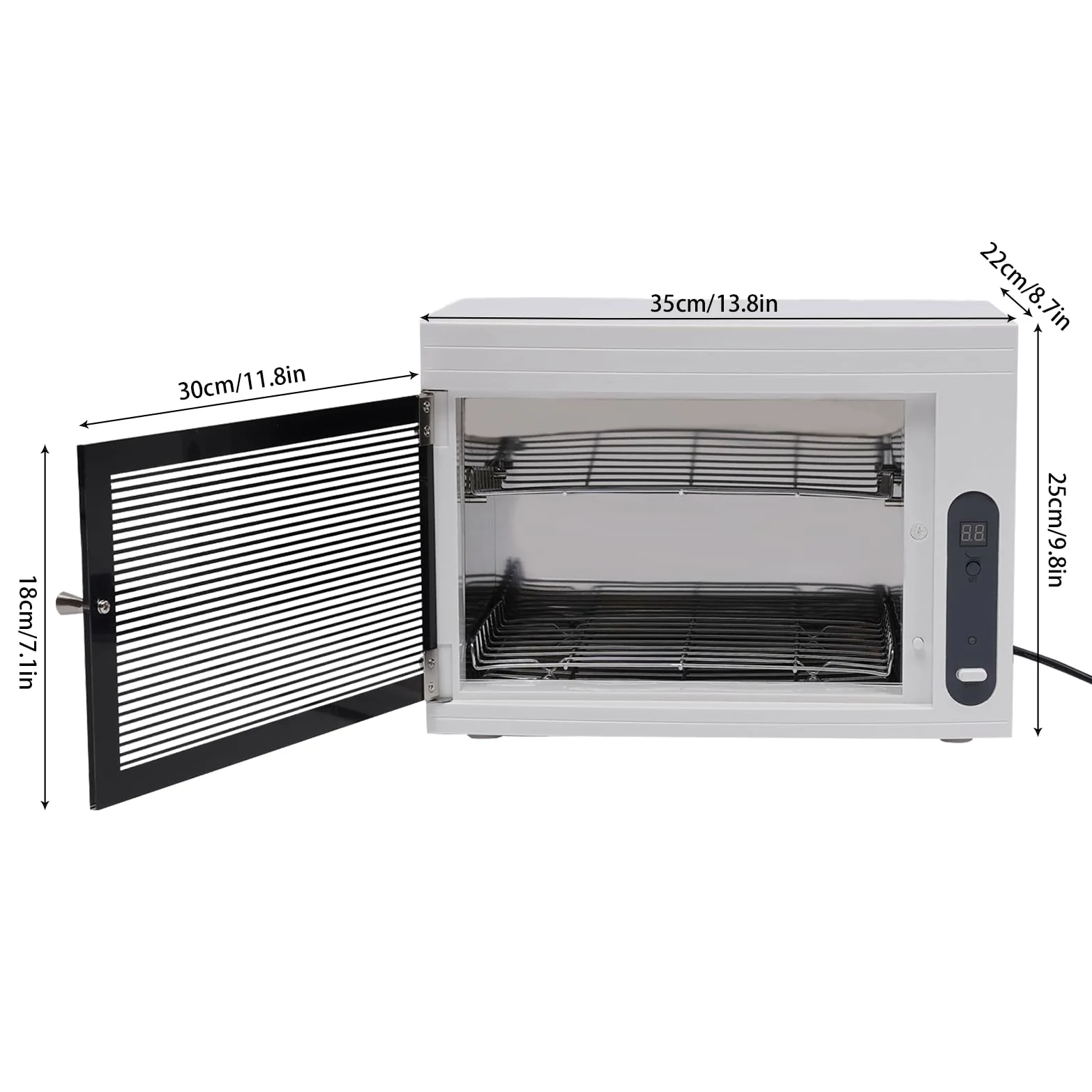 Sterilizzatore, armadietto disinfettante UV, con regolazione timer, tre modalità di temporizzazione, per armadietti sterilizzatori salone sterilizzazione strumenti manicure