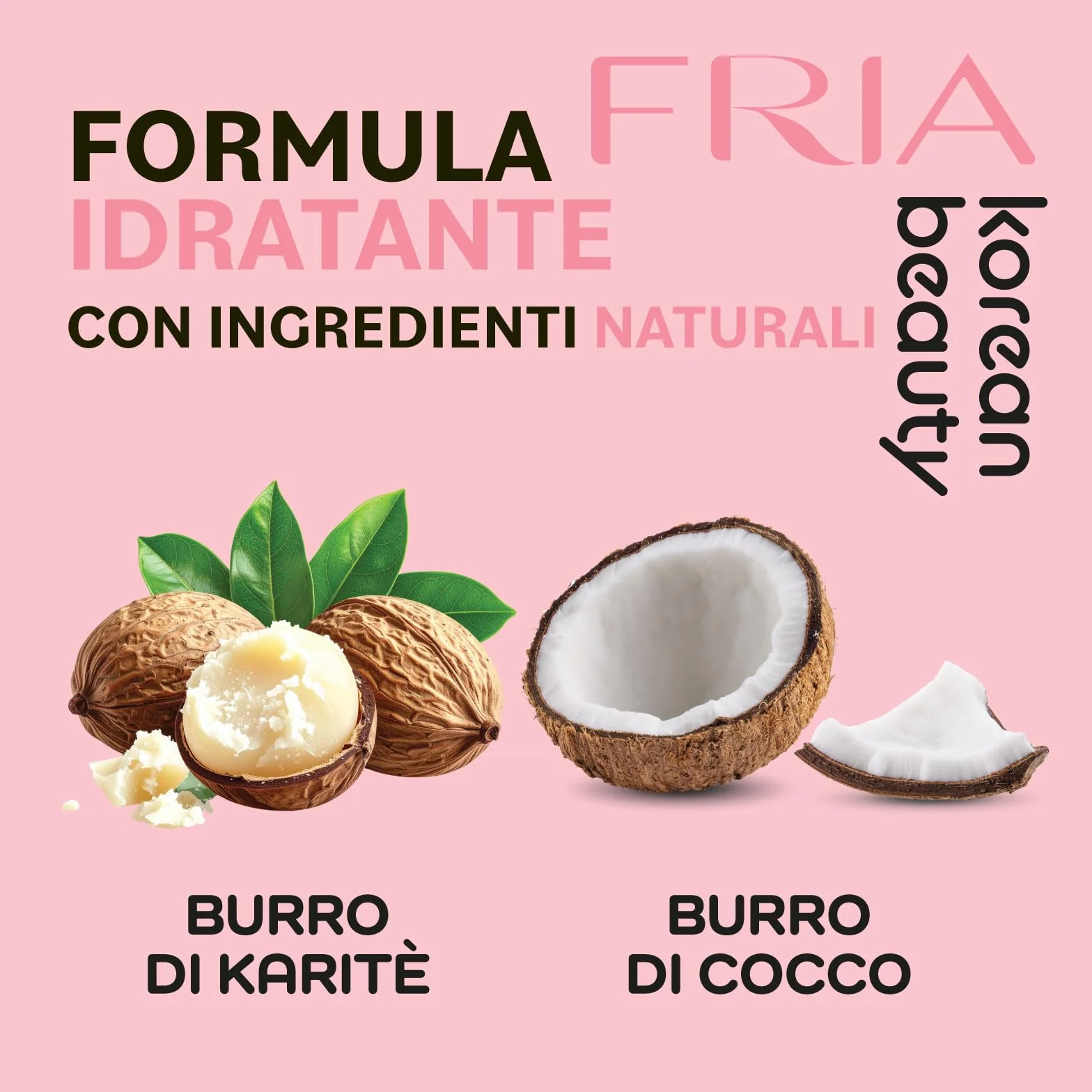 Fria Korean Beauty Burro Struccante Idratante 80ml con Burro di Karité e Cocco, Rimuove Trucco Waterproof