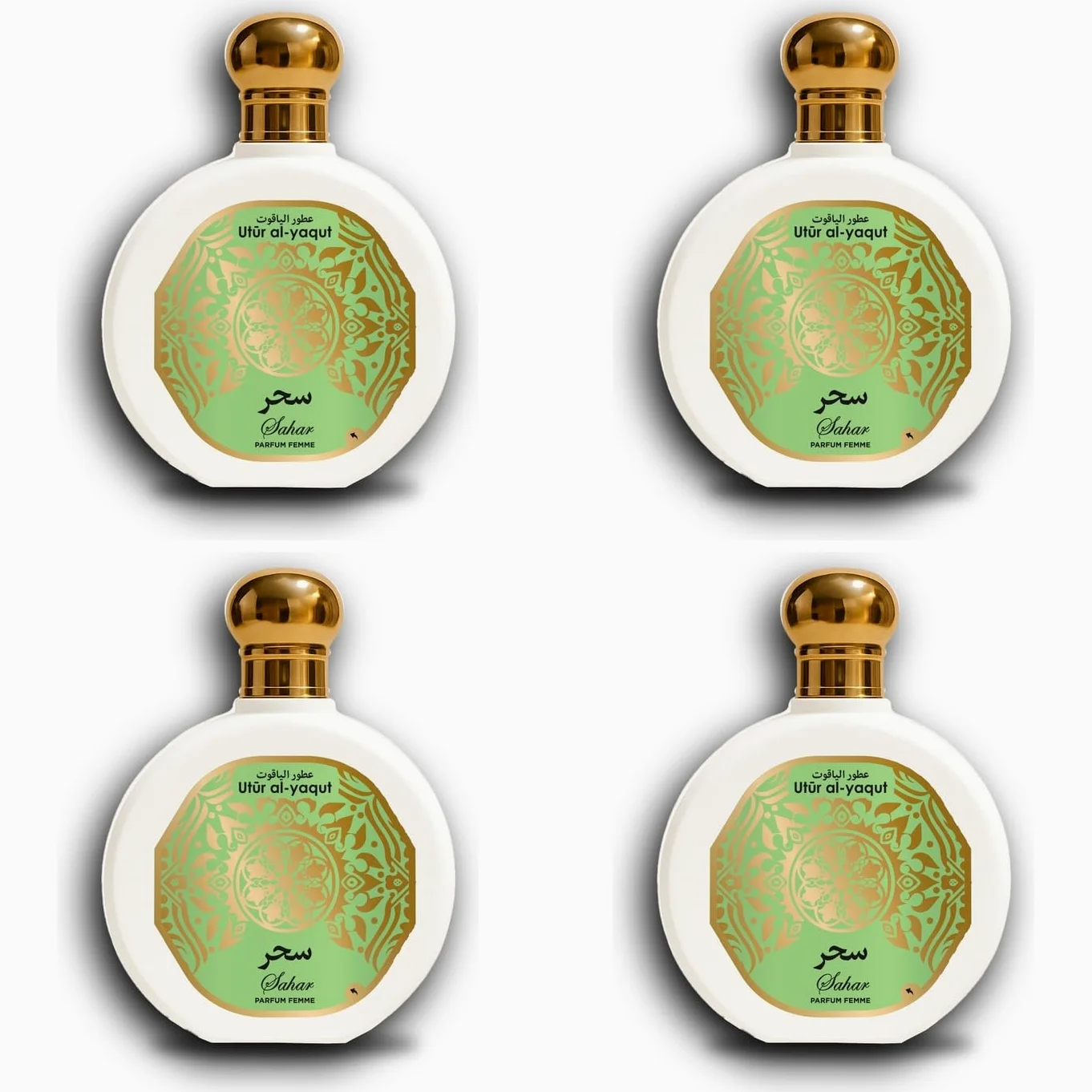 Utur Al-Yaqut Sahar - Profumo da donna, EDP, 100 ml, confezione da 4 pezzi