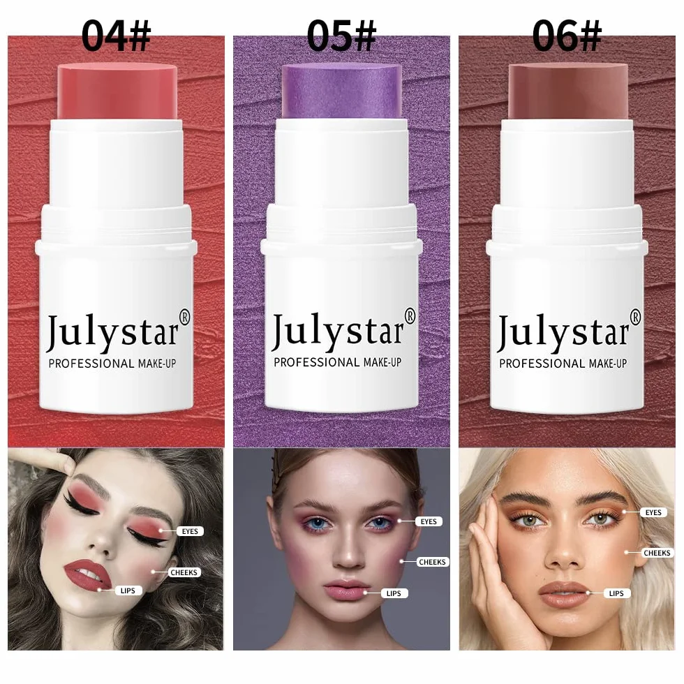 NIE PAN CHONG SHENG Evidenziare Toelettatura Sunburn Rouge Perlescente Blush Cream Blush Blush Bastone Monocromatico Opaco Blush (2)