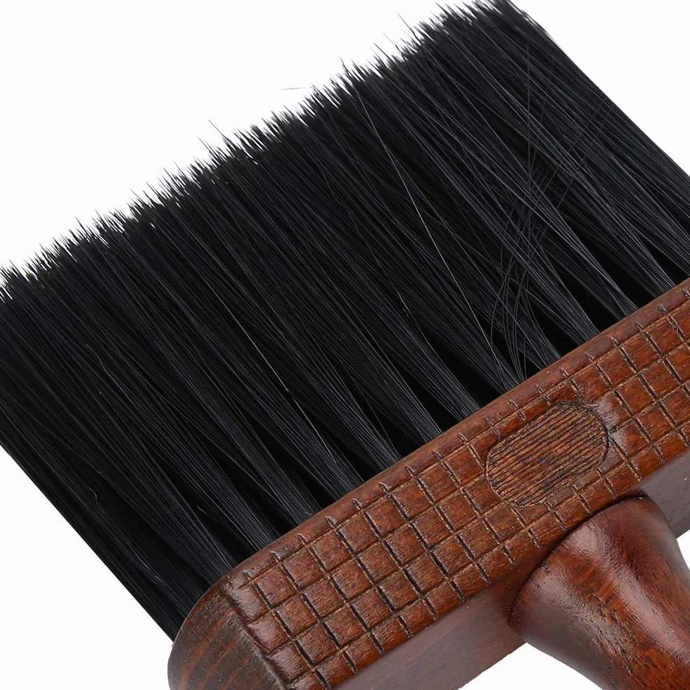 Spazzola per spolverare per collo con capelli rotti da barbiere, spazzola quadrata per taglio di capelli morbidi per barbieri che pulisce il viso per il collo