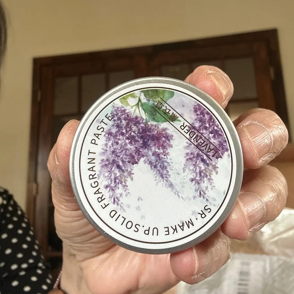 5 pezzi di profumo da , balsamo portatile, profumi a lunga durata, eleganti profumi solidi per le donne (Lotus)