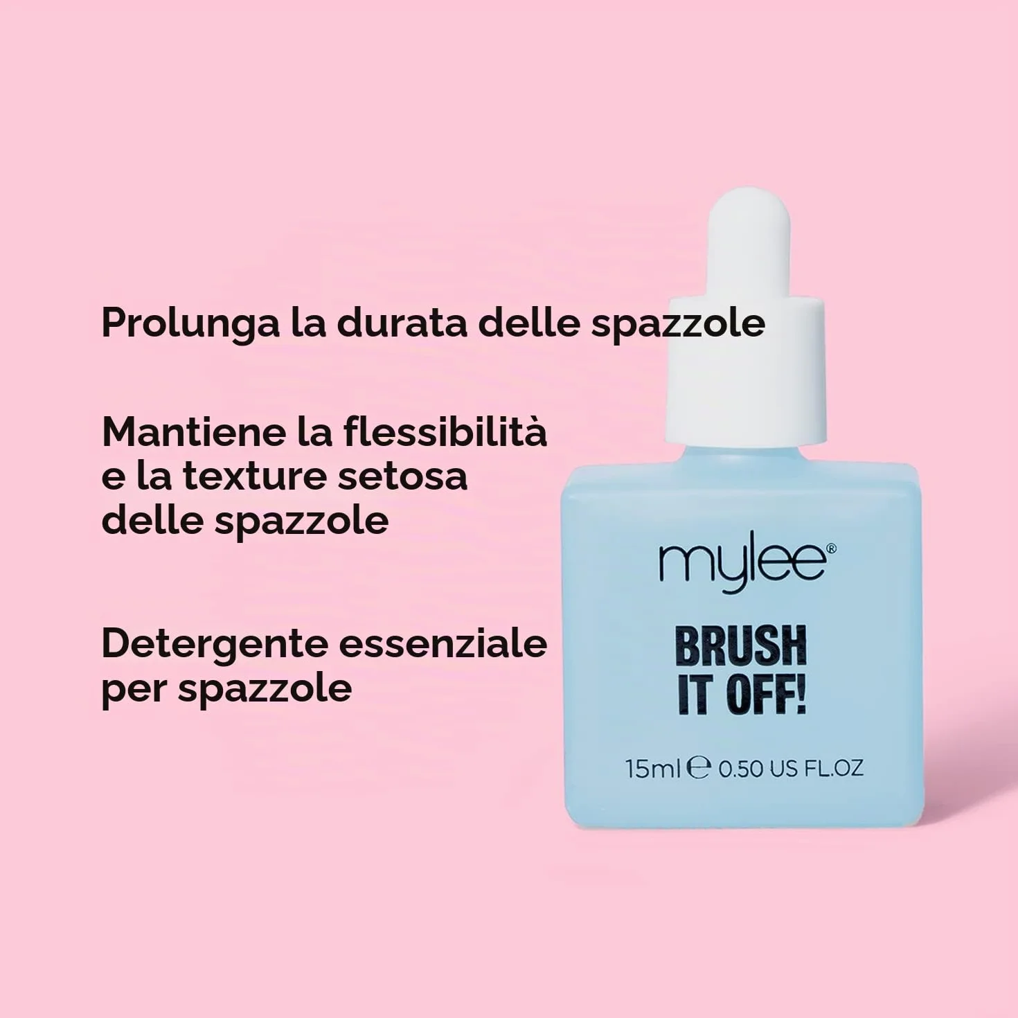 Brush It Off: Gel Detergente Professionale per Pennelli per Nail Art - Soluzione per Pulizia con Detergente Trasparente, Vegano e Senza Alcool