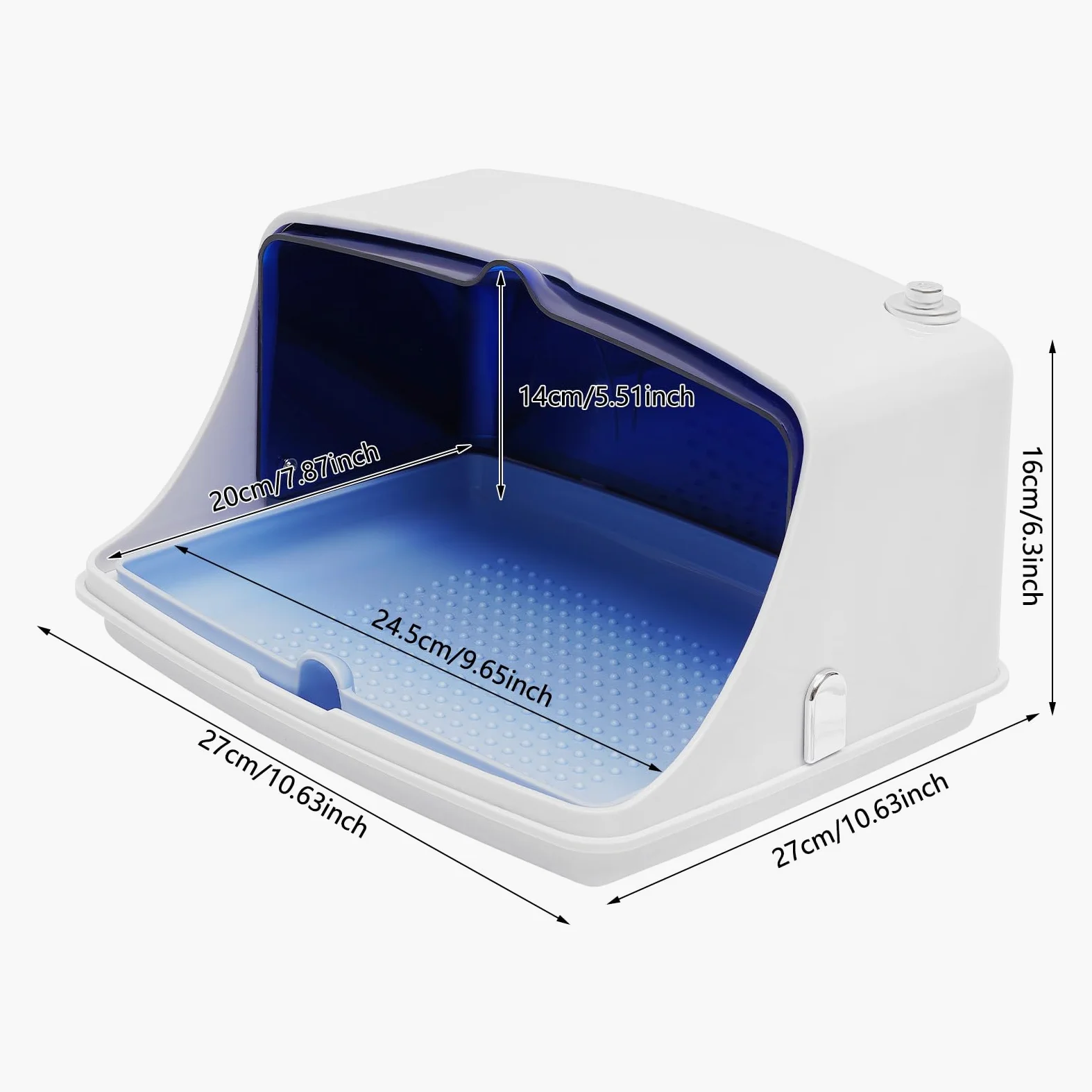 Scatola di disinfezione UV professionale per unghie, sterilizzatore, 29 x 22 x 17 cm, sterilizzazione a LED ultravioletti, sterilizzatore per unghie, salone di manicure
