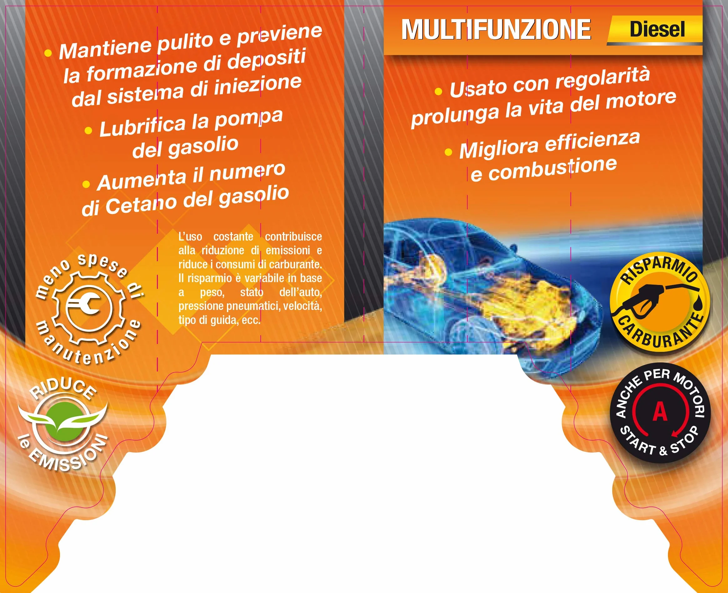 Arexons Additivo Diesel Multifunzione 250 ml Pulitore Protettivo per Motori Diesel e Turbo Diesel