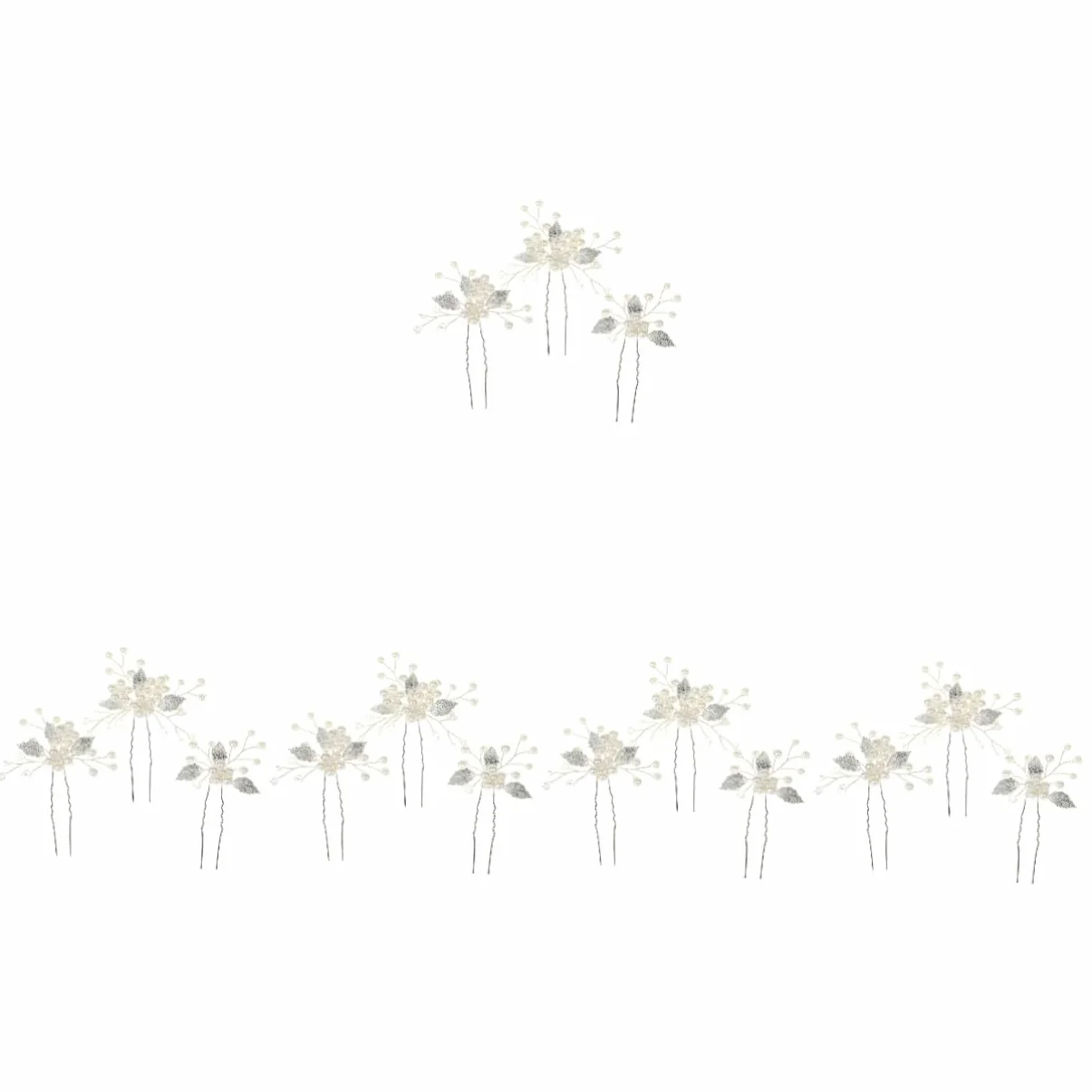 FRCOLOR 15pezzi Bridal Hair Pin Eleganti Accessori Per Sposa Con Foglie Di Fermagli Per Matrimonio Design Raffinato Per Donne e Ragazze