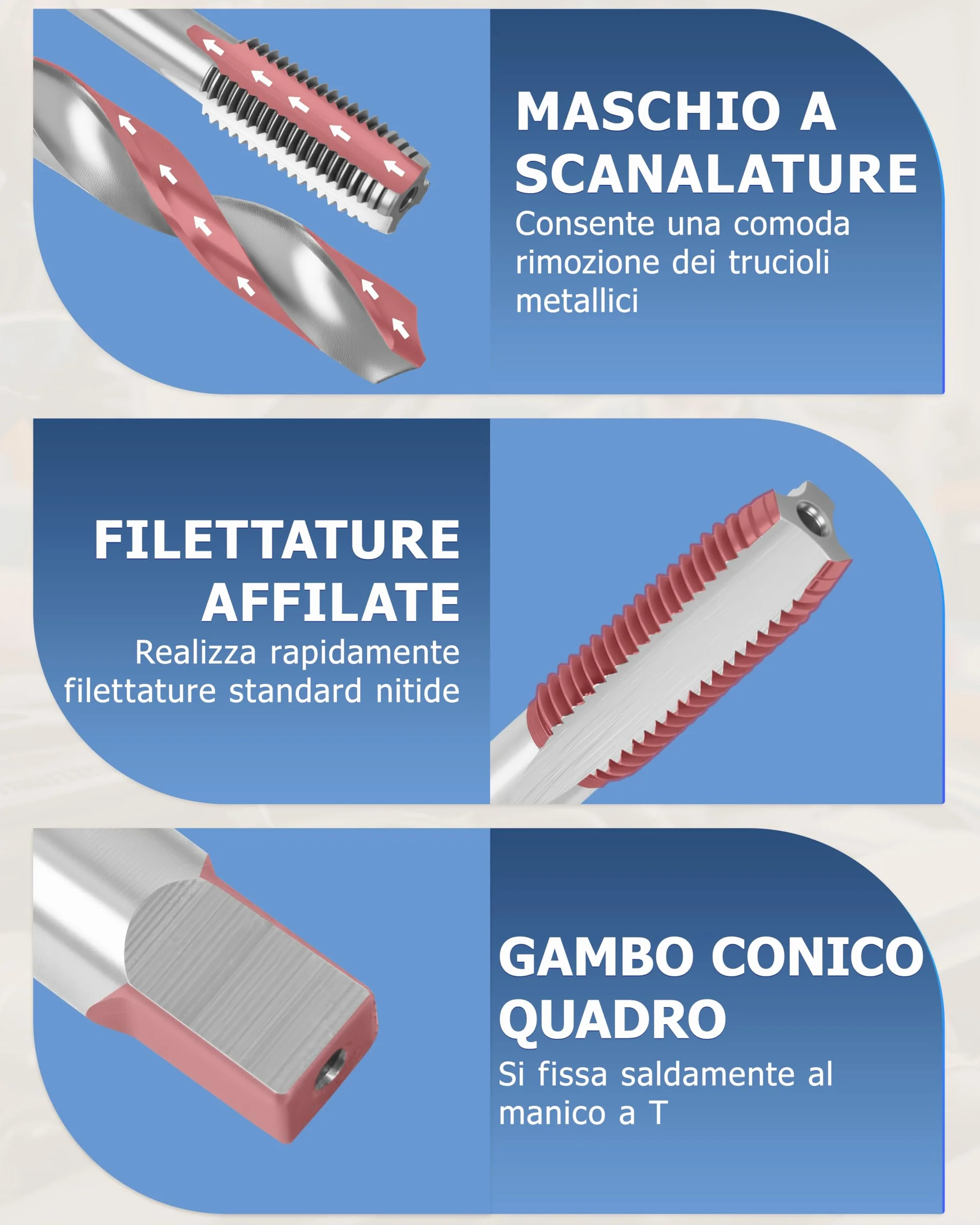 DAYUAN 131 pezzi set riparazione trapano Helicoil manicotto filettato M5 M6 M8 M10 M12