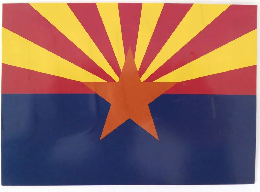 OPO 10 Set di 3 targhe in Metallo per Auto USA Arizona