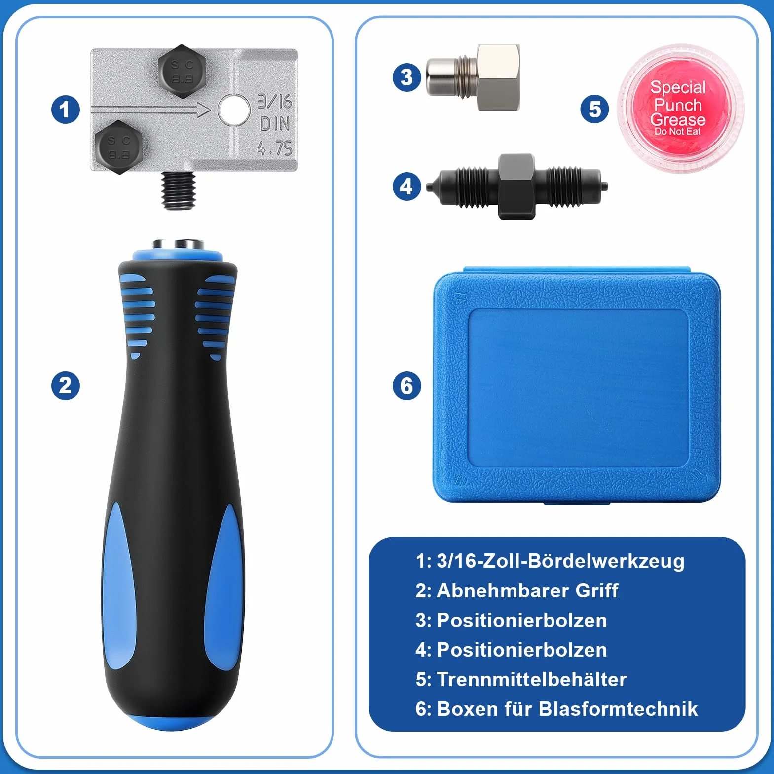 Tubo del freno 3/16 pollici 4,75 mm spianatore bordatura per sistemi frenatura idraulici
