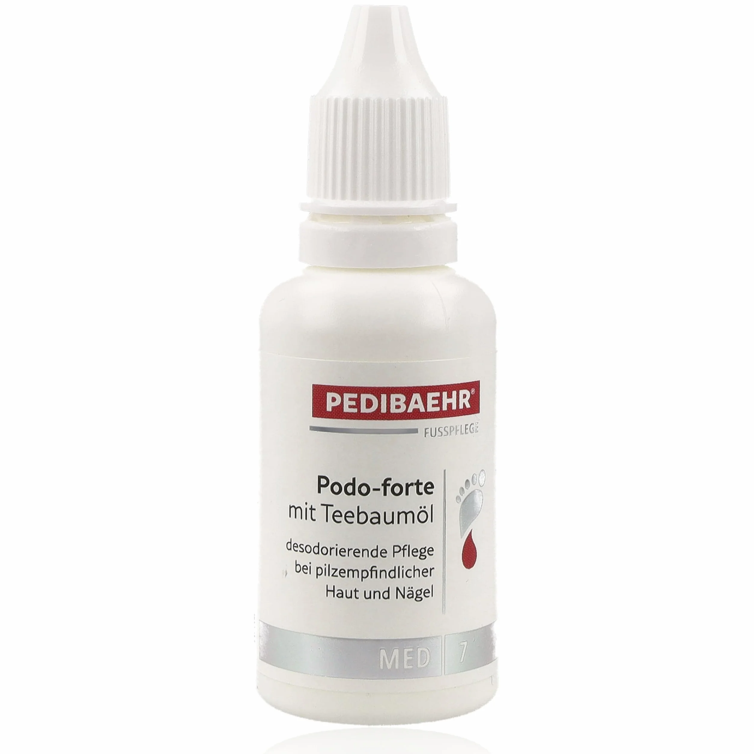 Podo forte fluido con olio di albero del tè, cura speciale delle dita, cura delle unghie, pediBaehr, 30 ml