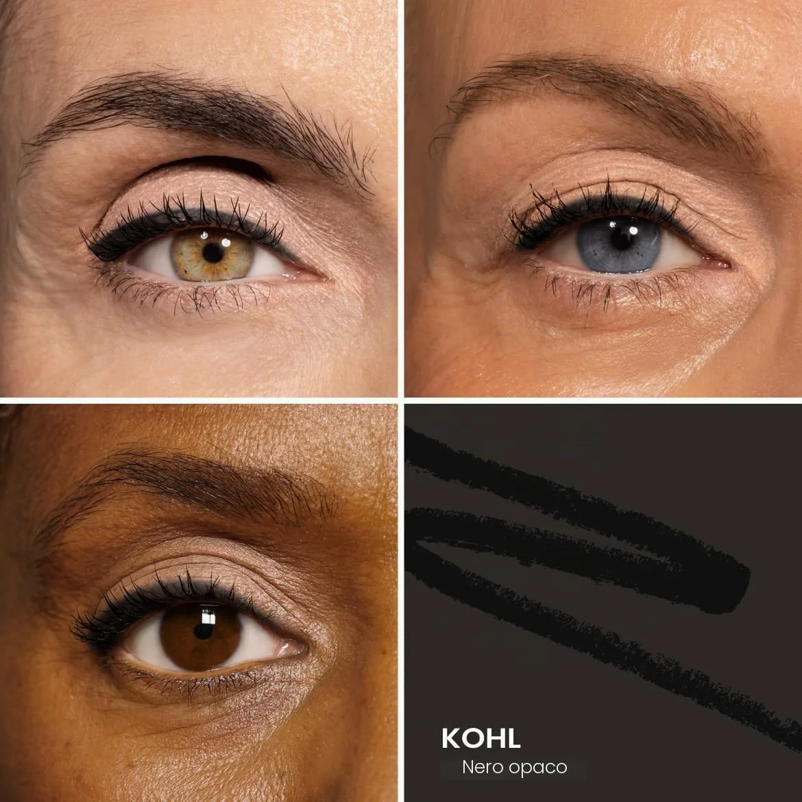 Prime Prometics PrimeEyes Glide Eyeliner per donne mature, impermeabile, a lunga durata e a prova di disordine, texture in crema gel, temperamatite discreto e efficace sfumatura (nero)