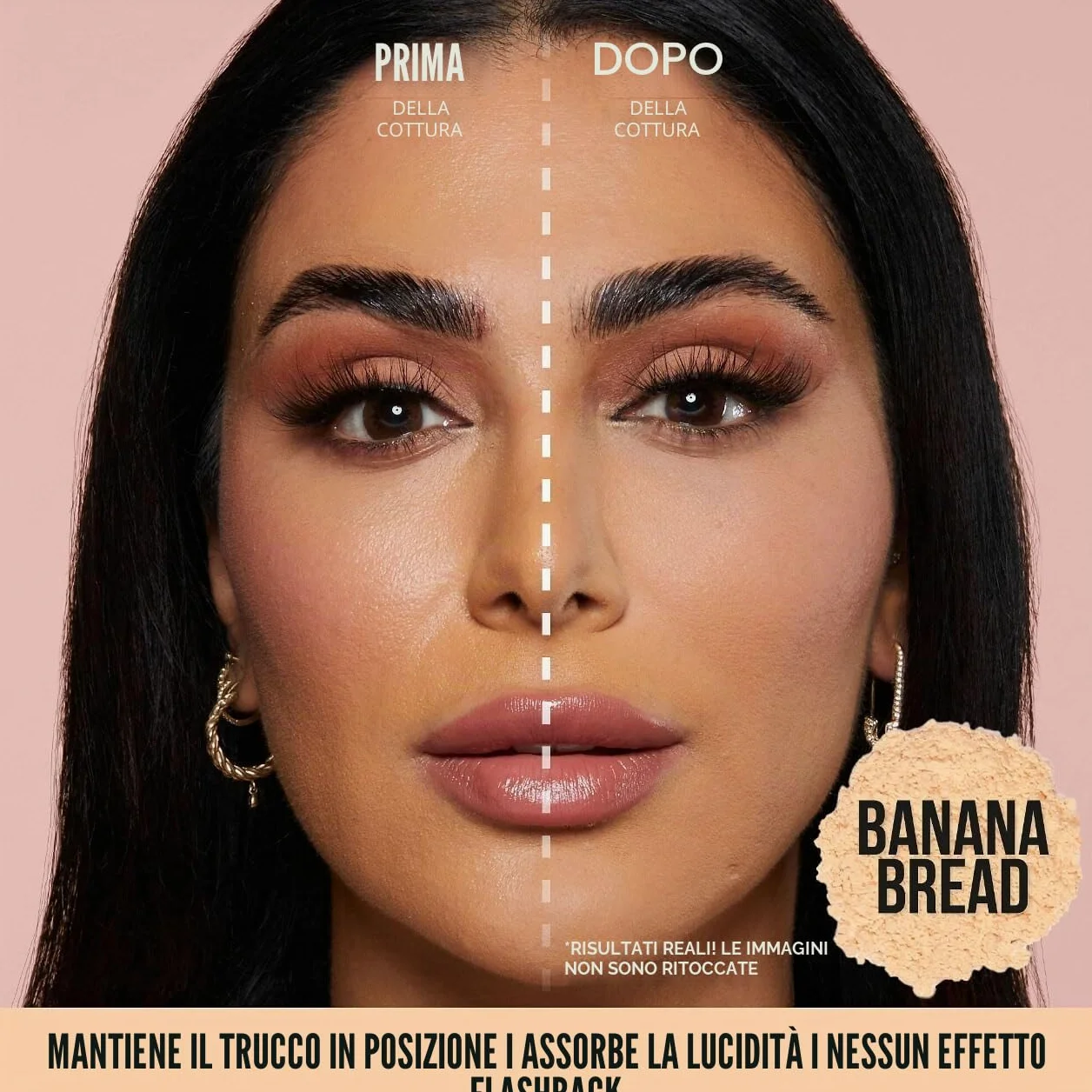 Huda Beauty, Cipria in polvere libera Easy Bake, 20 g, tonalità Pound Cake