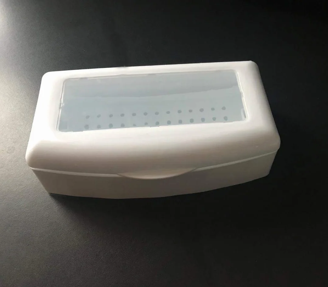 TEKSHOPPING Vaschetta Germicida ad Immersione per Sterilizzazione Batteri a Freddo per Strumenti Onicotecnica Medici Unghie Manicure Pedicure