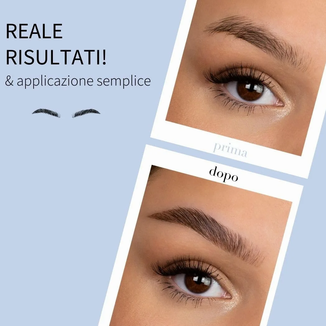 Fleeky - Set per sopracciglia Brow Fix, pomata e micropi, 3 in 1, forma perfetta ombreggiatura, riempimento e definizione per risultati naturali resistenti alle sbavature (marrone)
