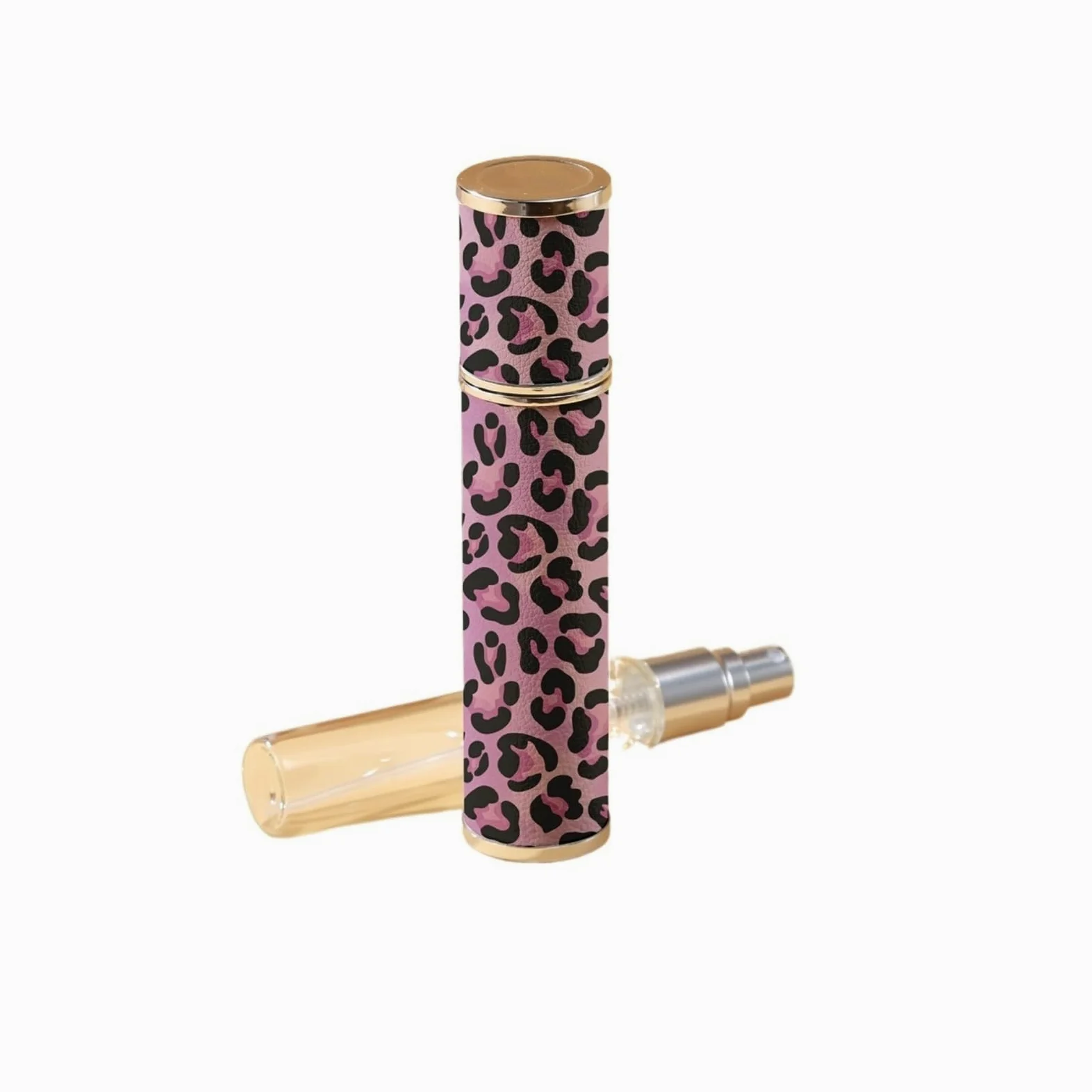 Flacone di profumo in pelle Bottiglia di profumo in pelle con motivo retrò da 10 ml