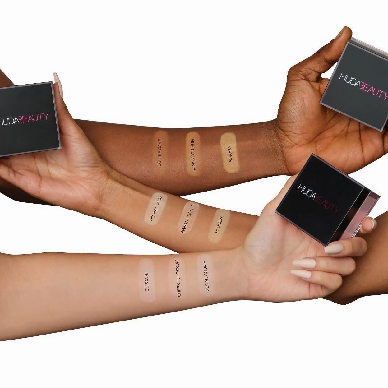 Huda Beauty, Cipria in polvere libera Easy Bake, 20 g, tonalità Pound Cake