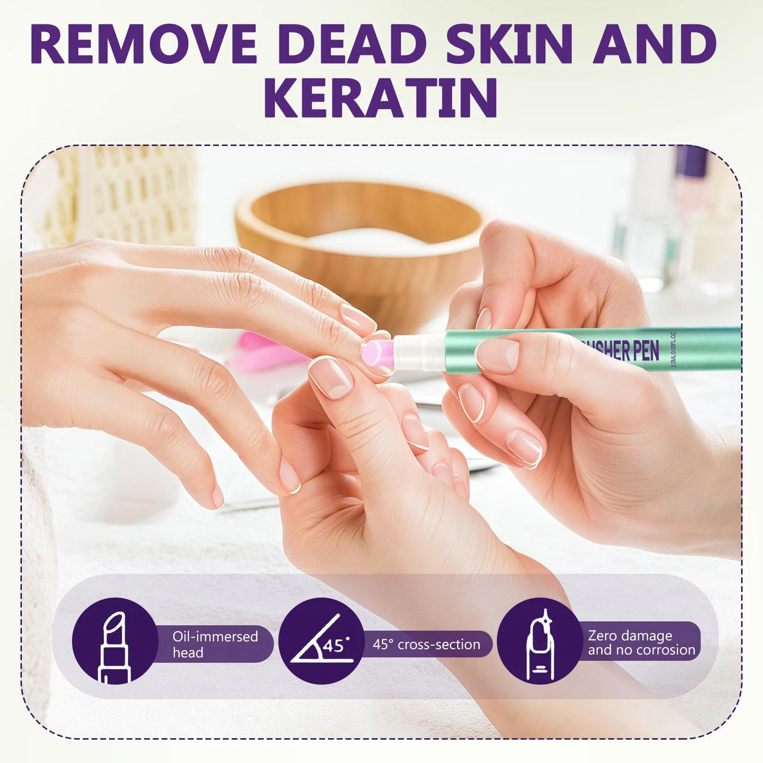 3 Pezzi 3 in 1 Penna per Cuticole Riparazione Di Screpolature E Secche Penna per Cuticole Unghie Idratazione Rafforza E Illumina Le Unghie